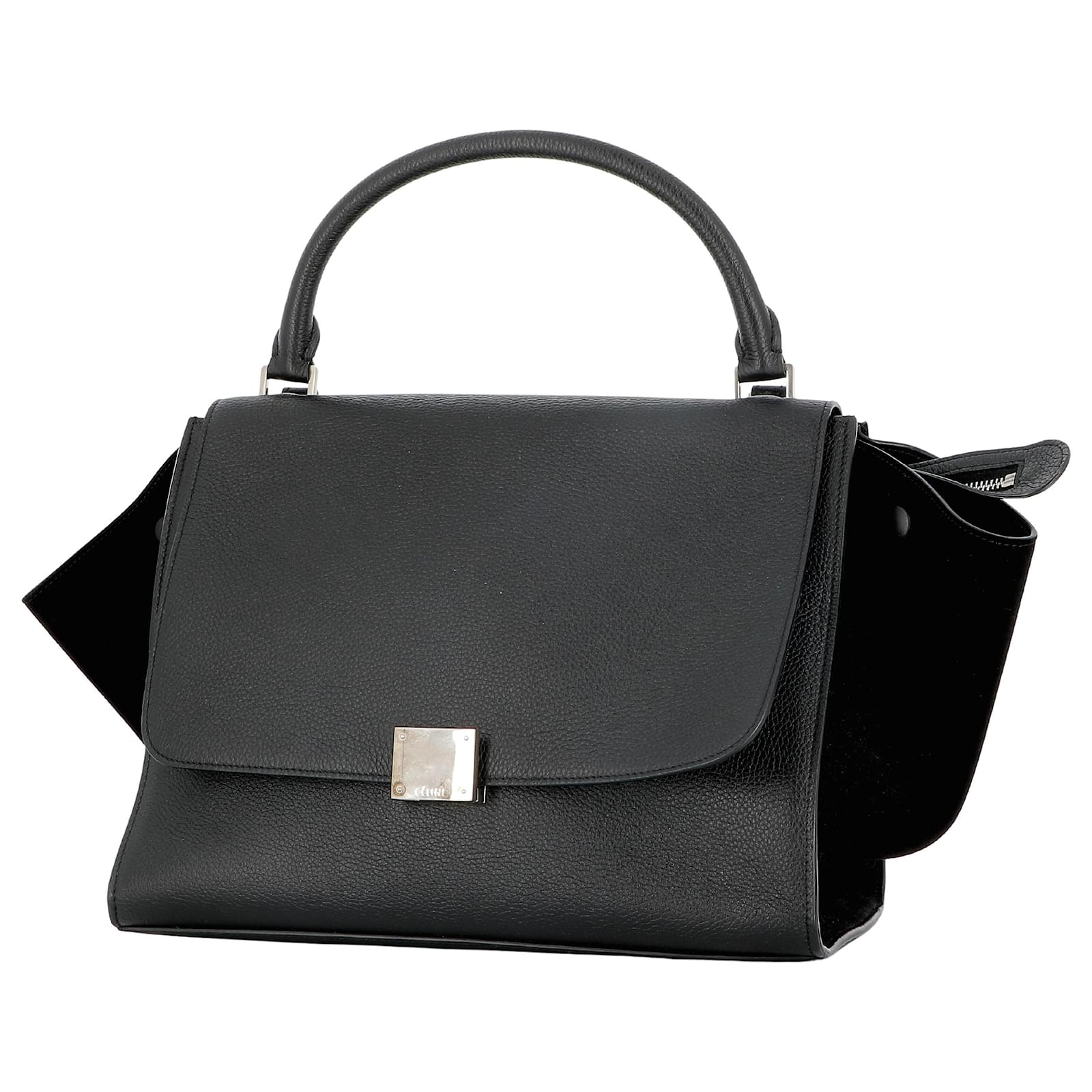 Céline Trapèze Black Leather ref.604465 - Joli Closet