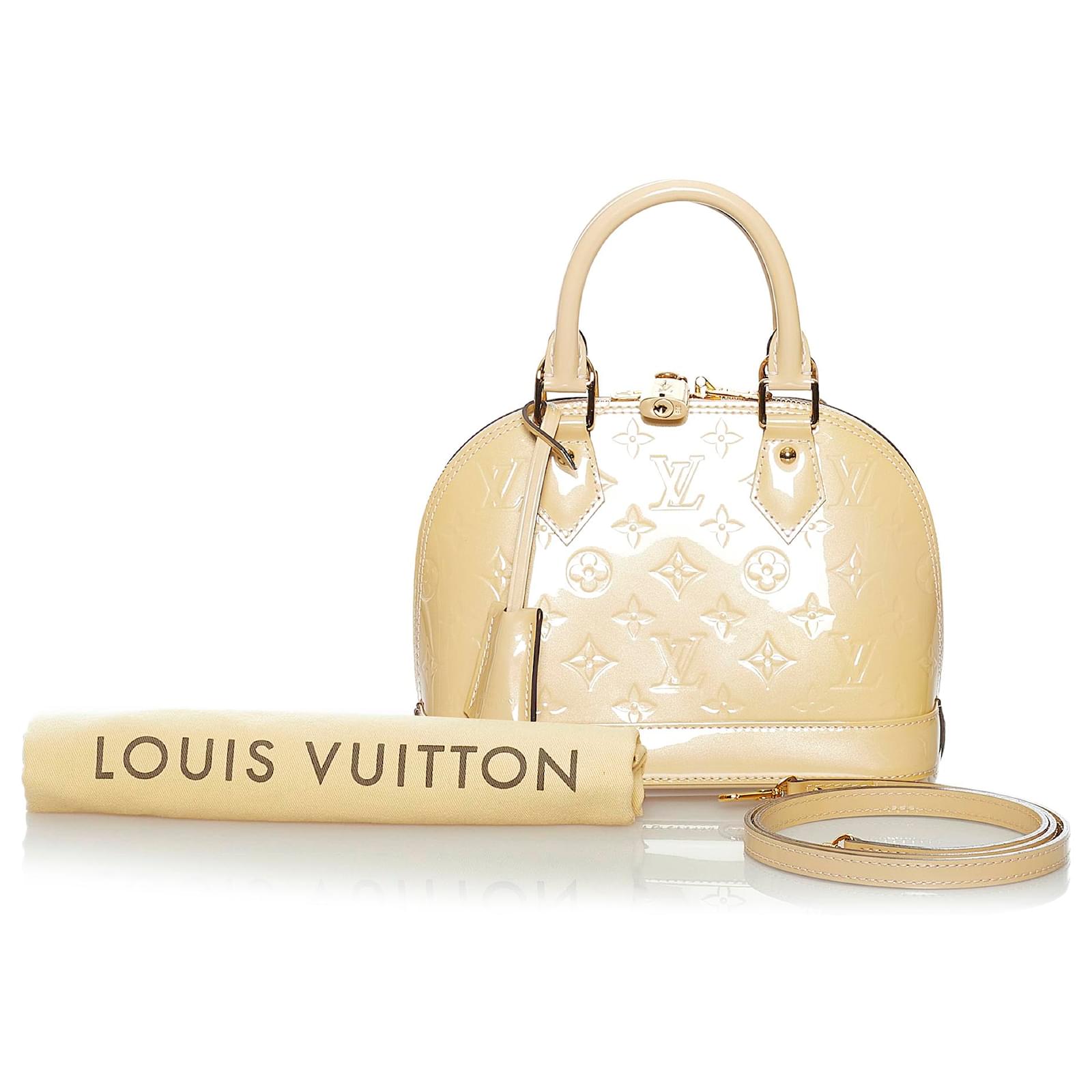 Louis Vuitton 2013 Brown Vernis Leather Alma BB With Strap – Mine & Yours