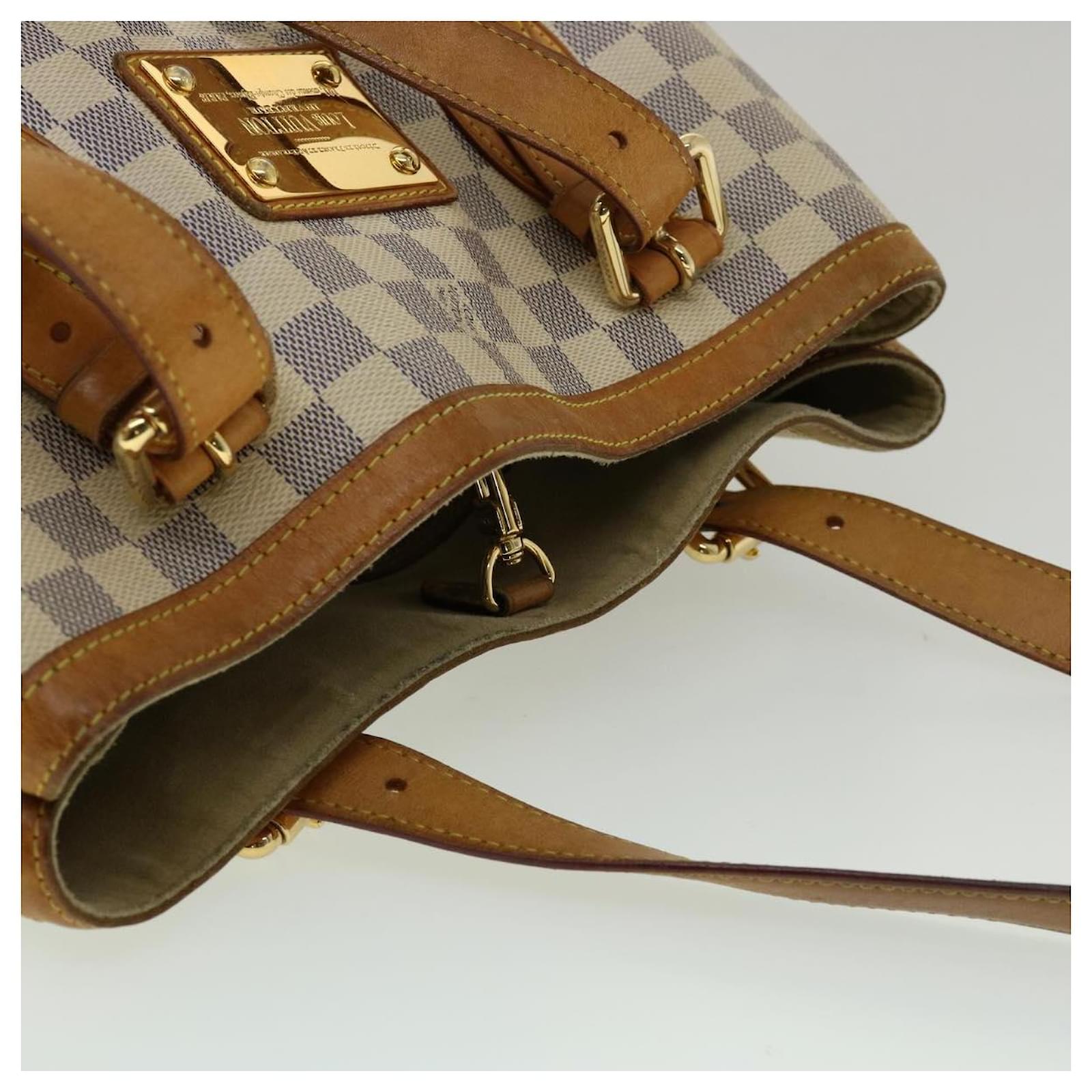 LOUIS VUITTON Damier Azur Hampstead MM Tote Bag N51206 LV Auth pt3159  ref.605091 - Joli Closet