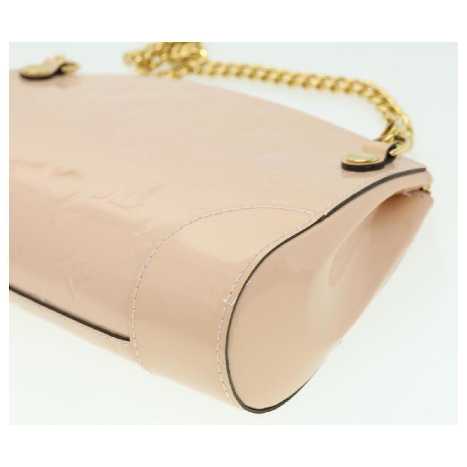 LOUIS VUITTON Vernis Santa monica clutch Shoulder Bag Pink M50410