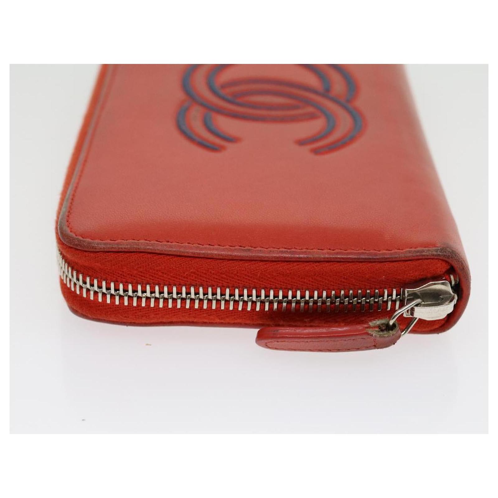 Chanel Red Lambskin Classic Long Flap Wallet Q6A0171IRB002