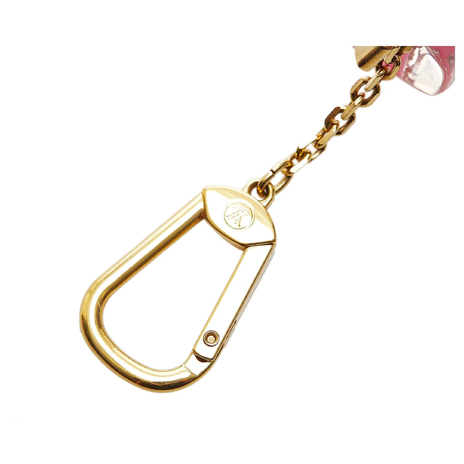 Louis Vuitton Pink Speedy Bag Charm Key Chain Golden Metal Plastic  ref.606667 - Joli Closet
