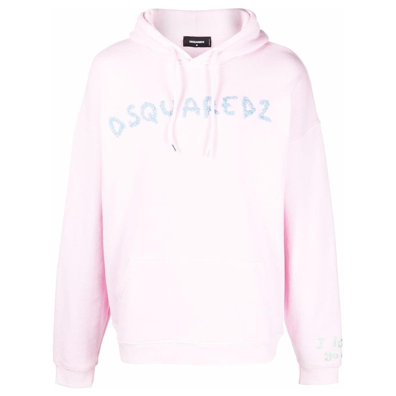 Dsquared2 Sudadera con logo bordado Rosa Algod n ref.606839 Joli