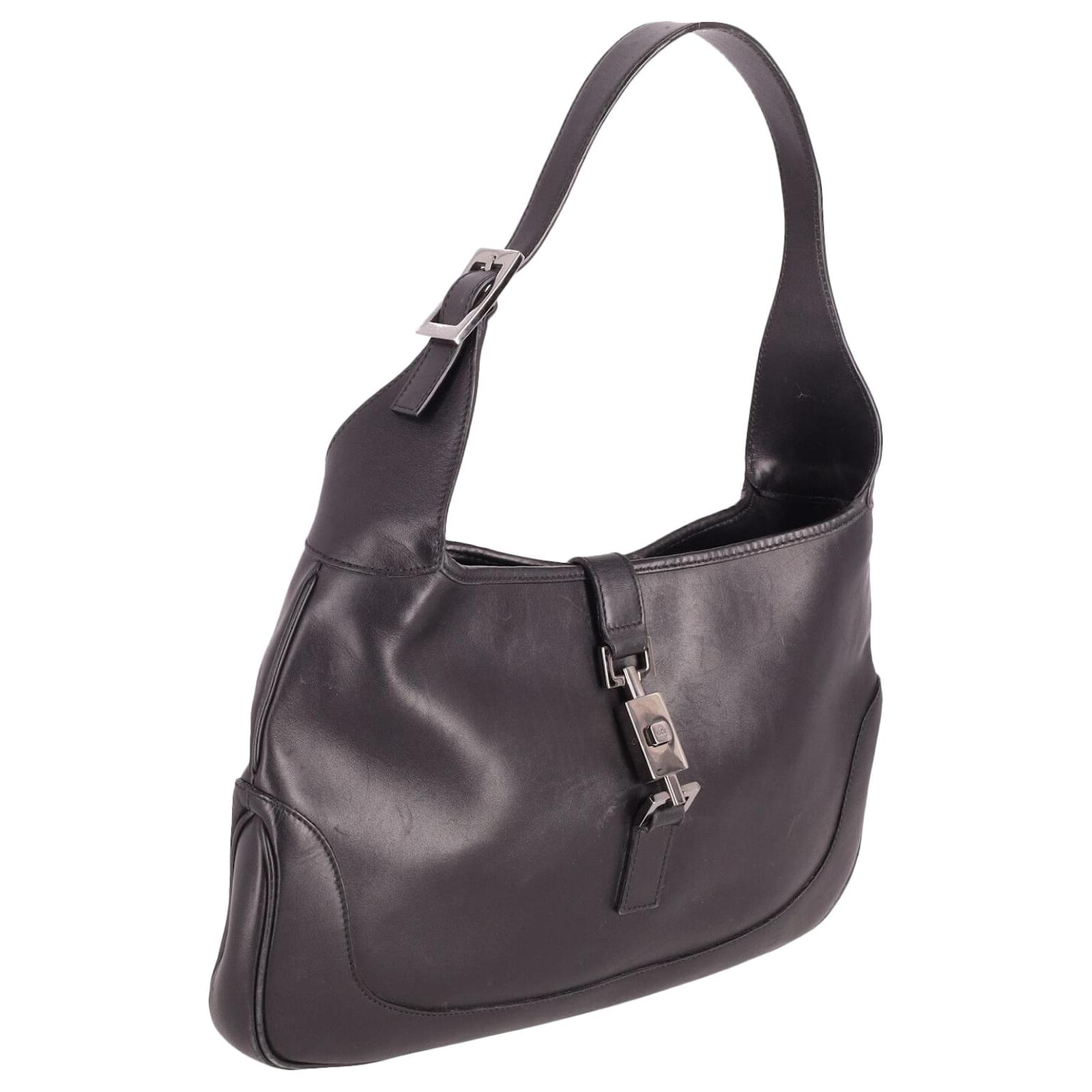 Gucci Jackie Hobo Bag in Black Leather ref.607211 - Joli Closet