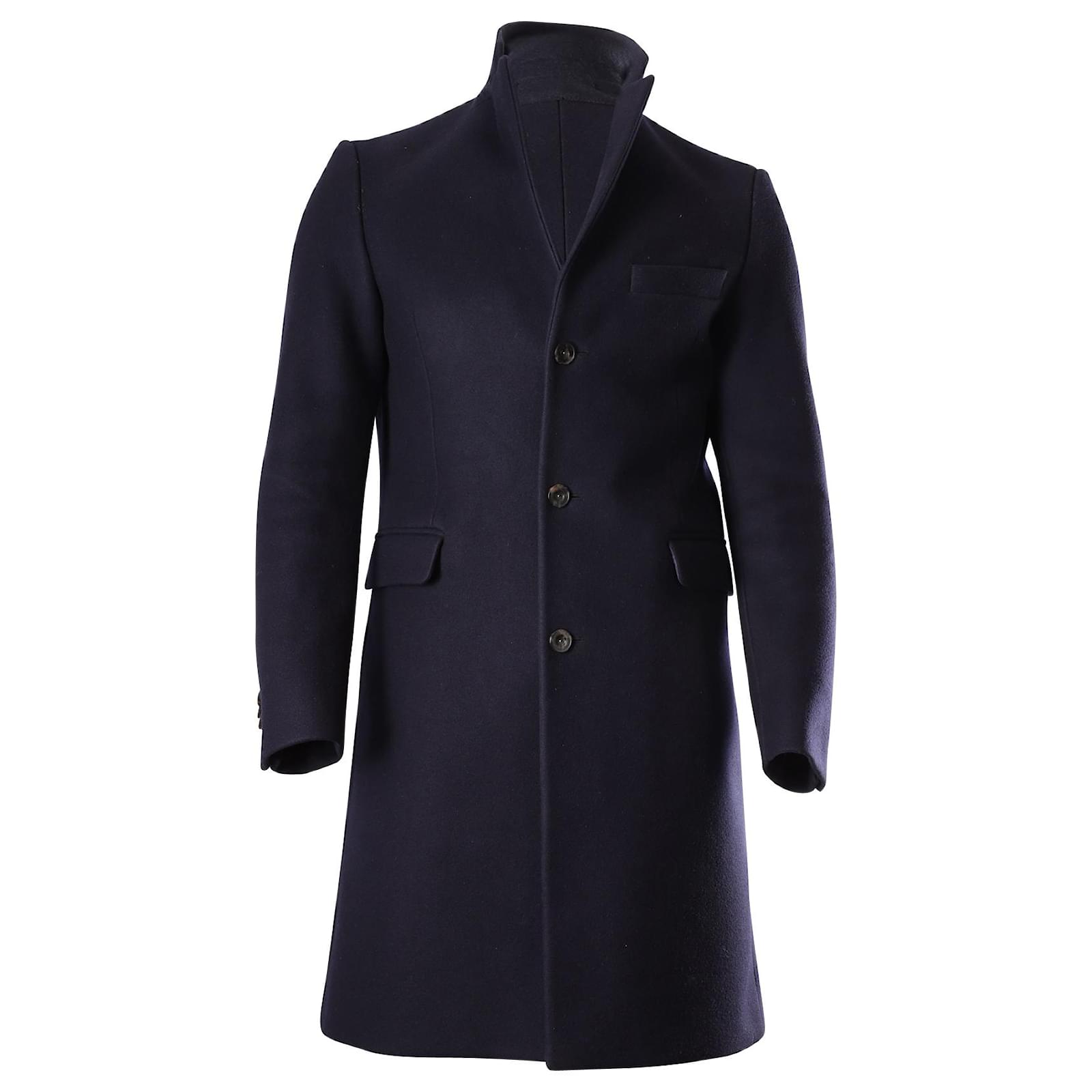 Acne Studios Classic Coat in Navy Blue Wool ref.607214 - Joli Closet
