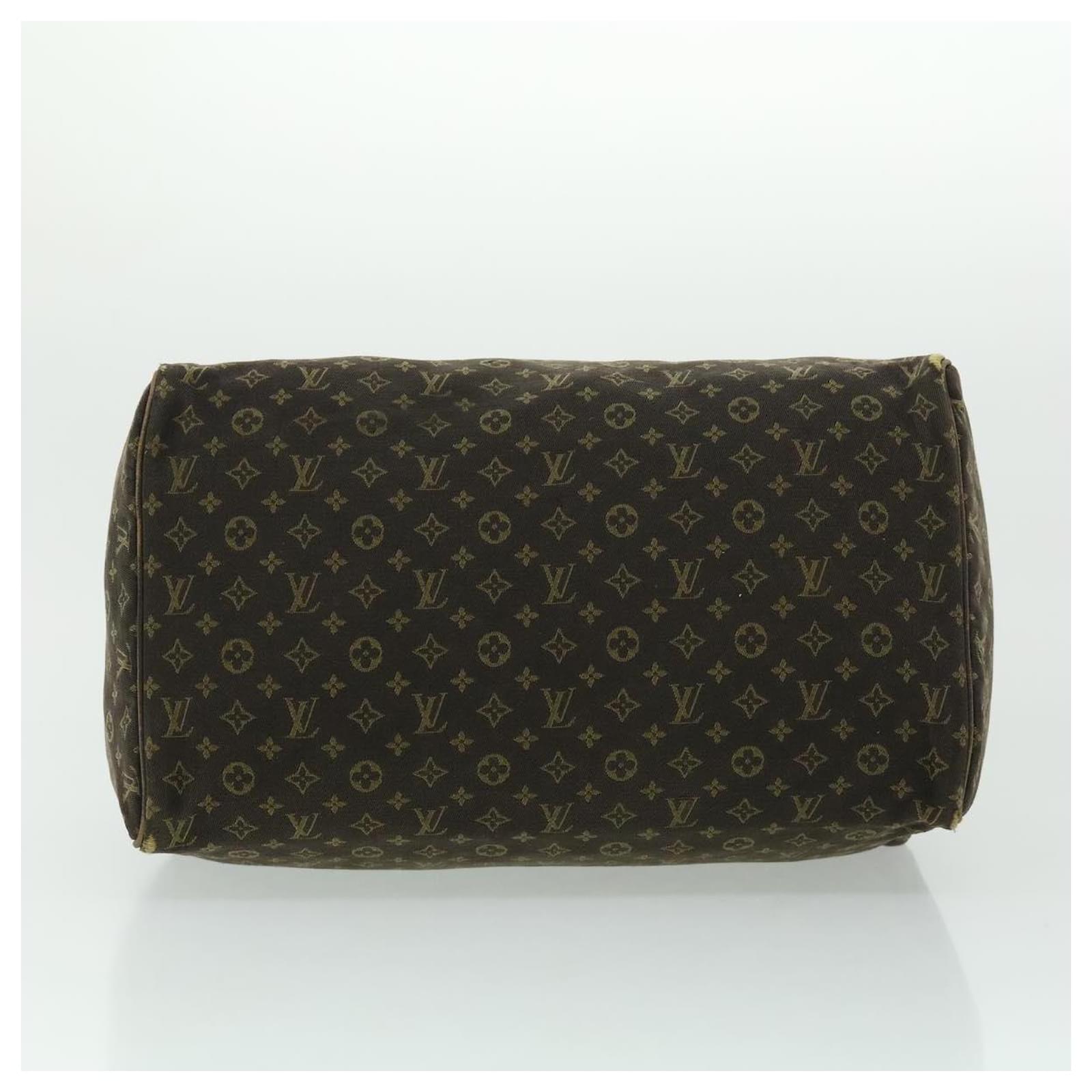 LOUIS VUITTON Monogram Mini Lin Speedy 30 Hand Bag Ebene M95224 LV