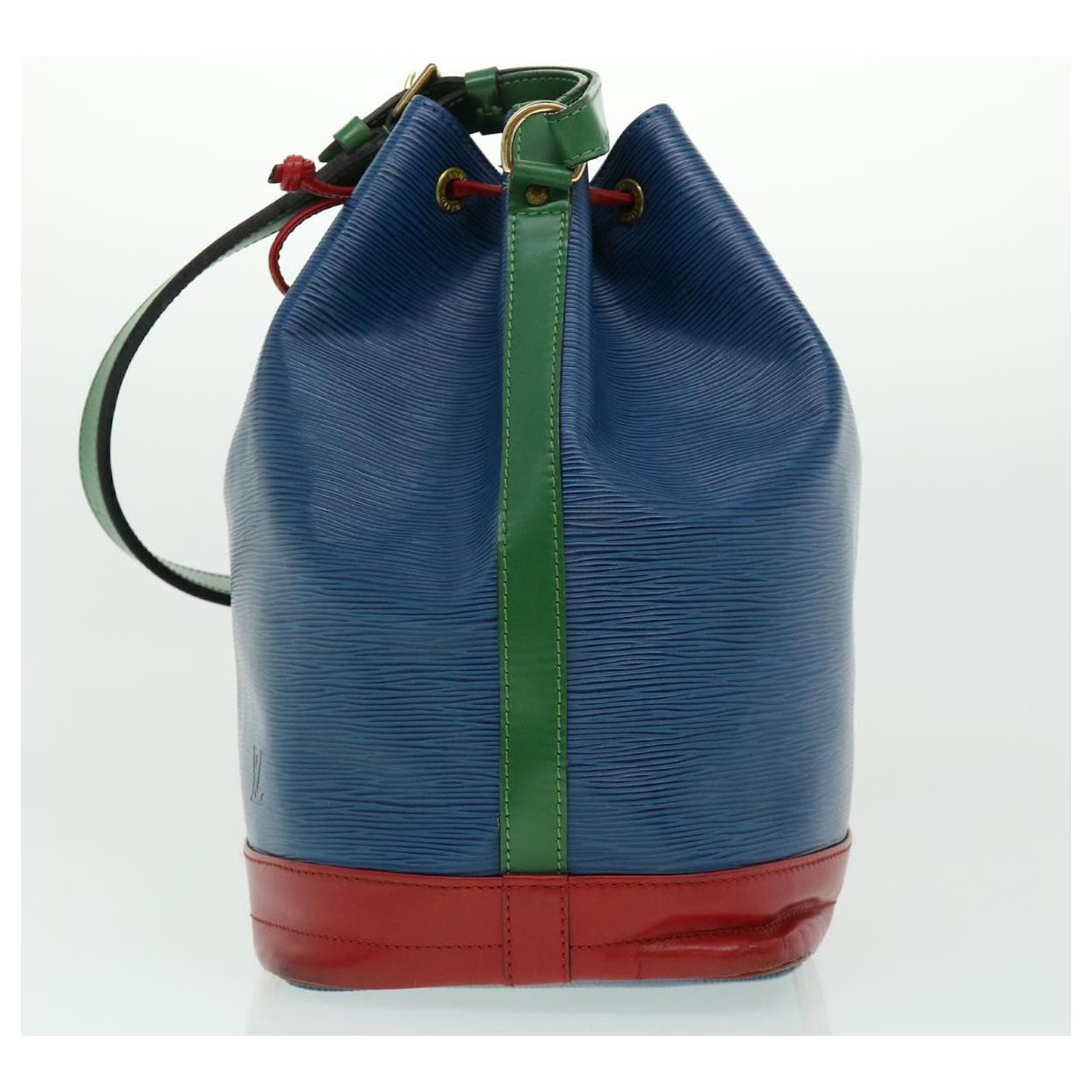 LOUIS VUITTON Epi Tricolor Noe Shoulder Bag Blue Red Green M44082 LV Auth  lt292