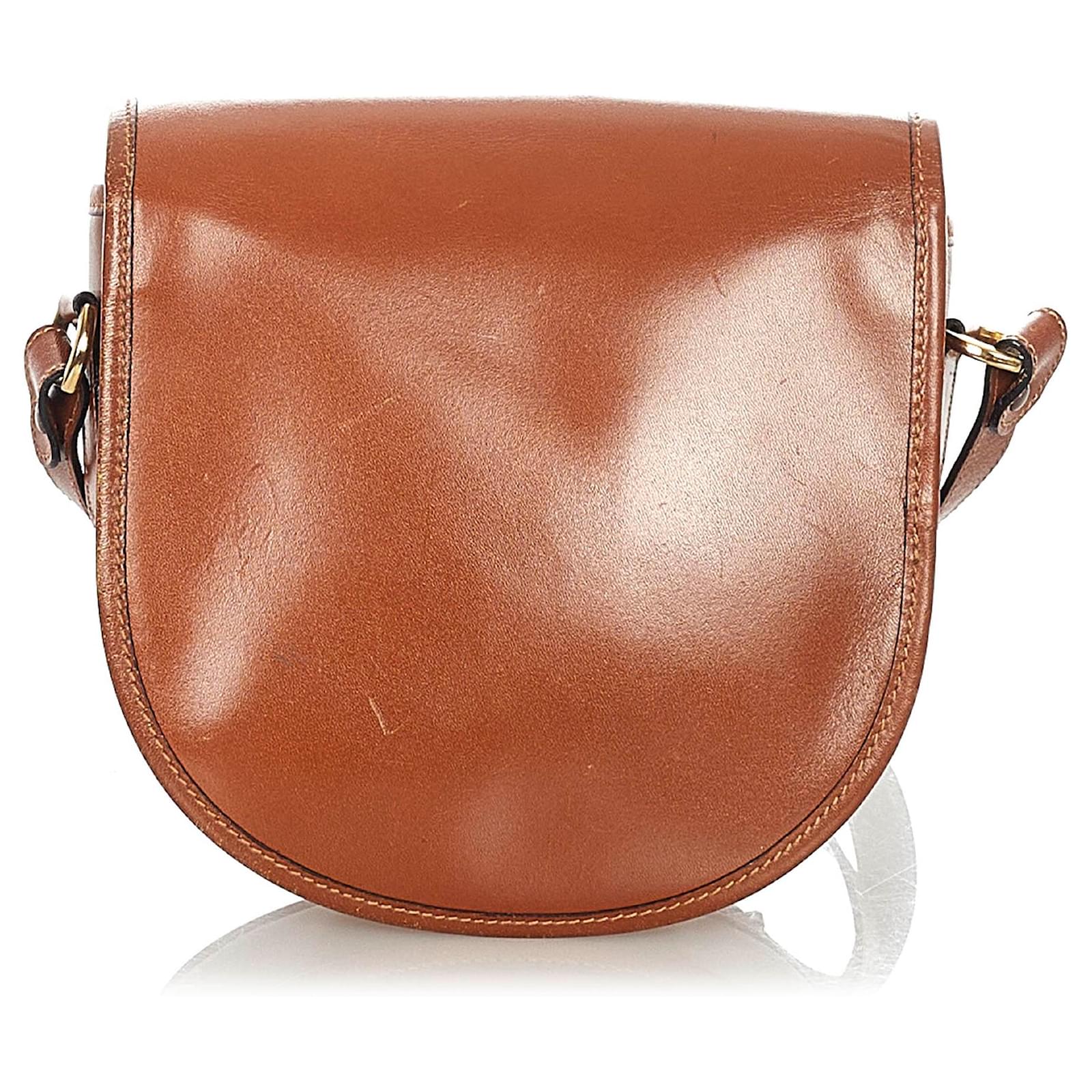 Burberry Brown Leather Crossbody Bag Ponystyle calfskin ref.607891 Joli Closet