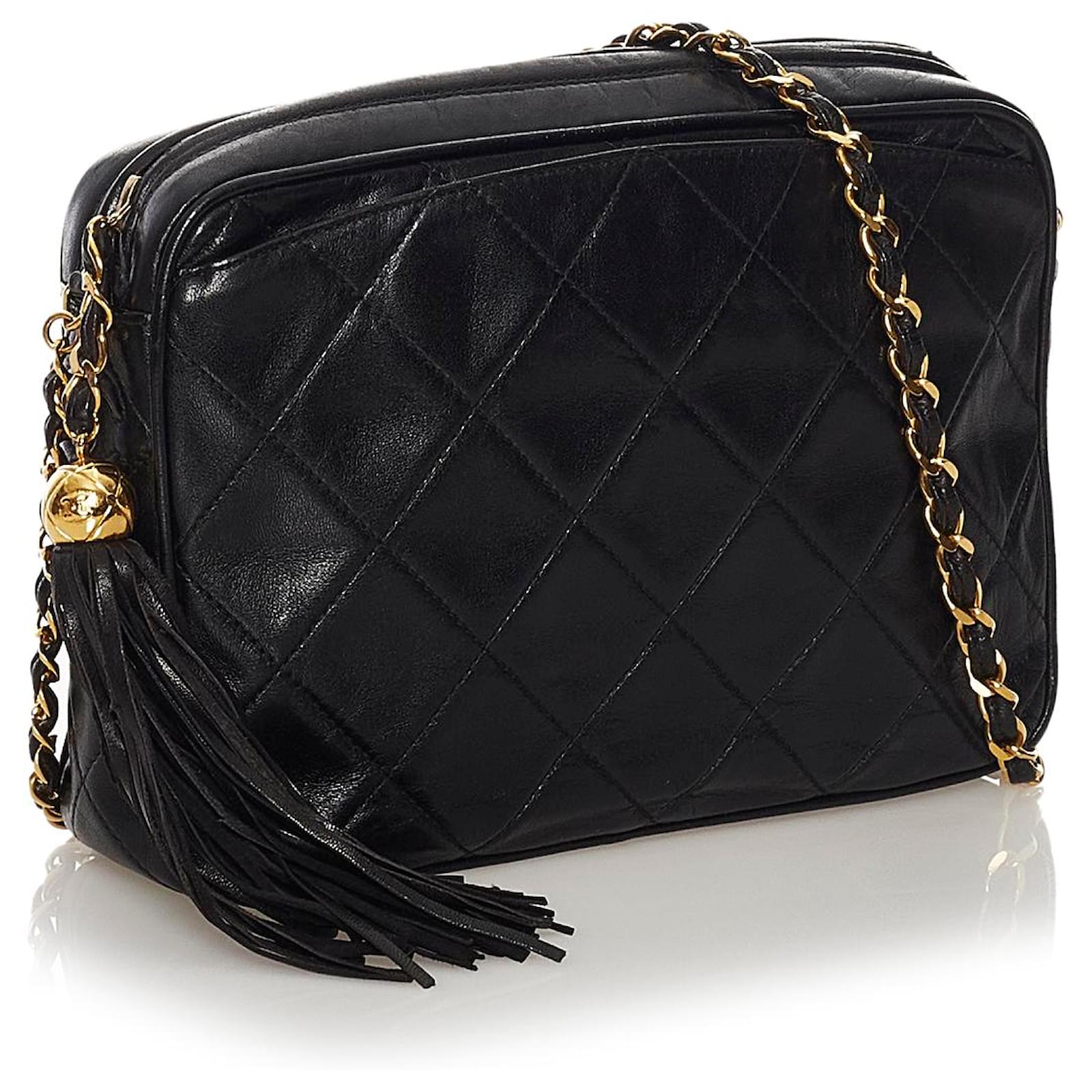 Chanel Black Timeless Lambskin Leather Crossbody Bag ref.607953