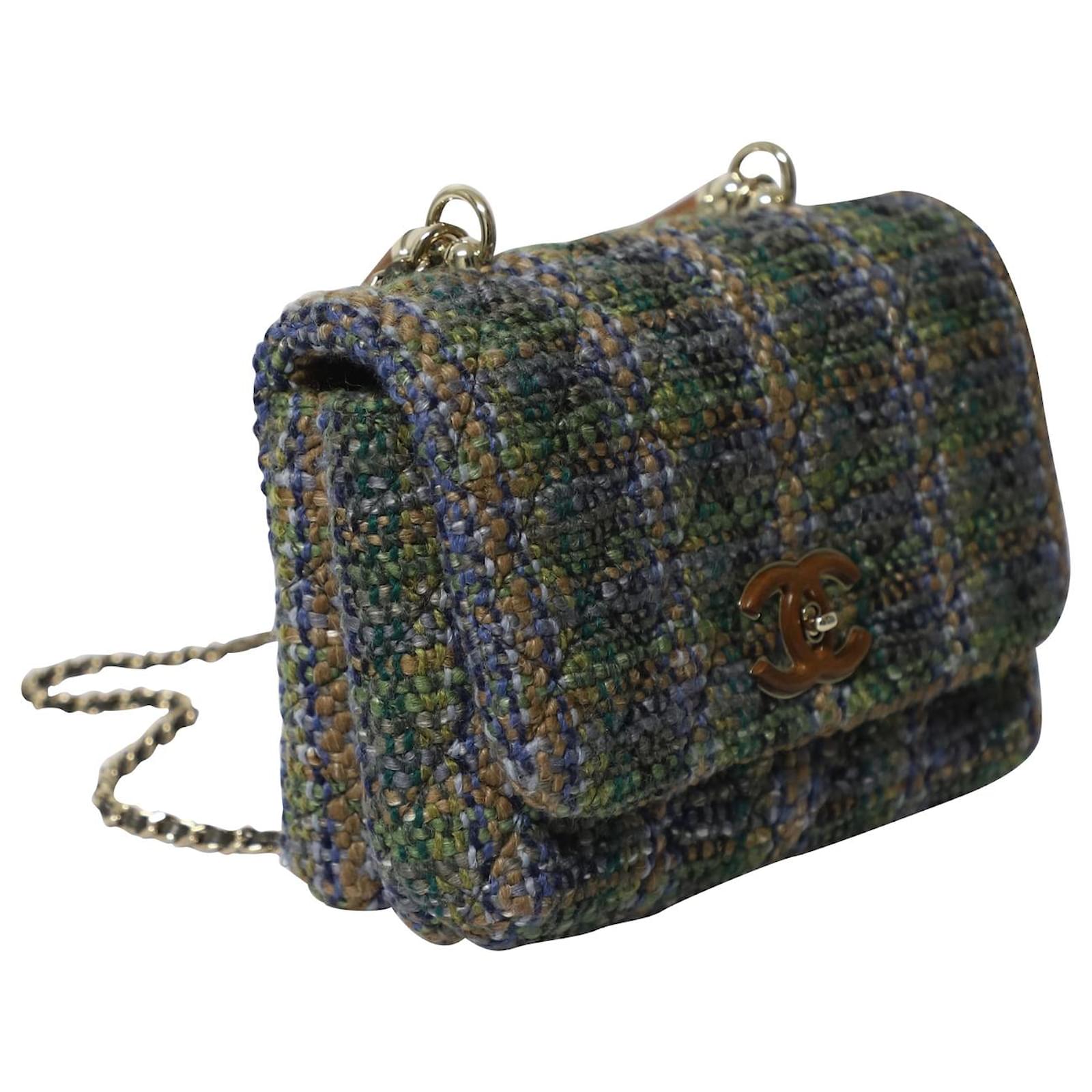 Chanel Knock On Wood Top Handle Bag in Multicolor Cotton Tweed Multiple  colors ref608400  Joli Closet