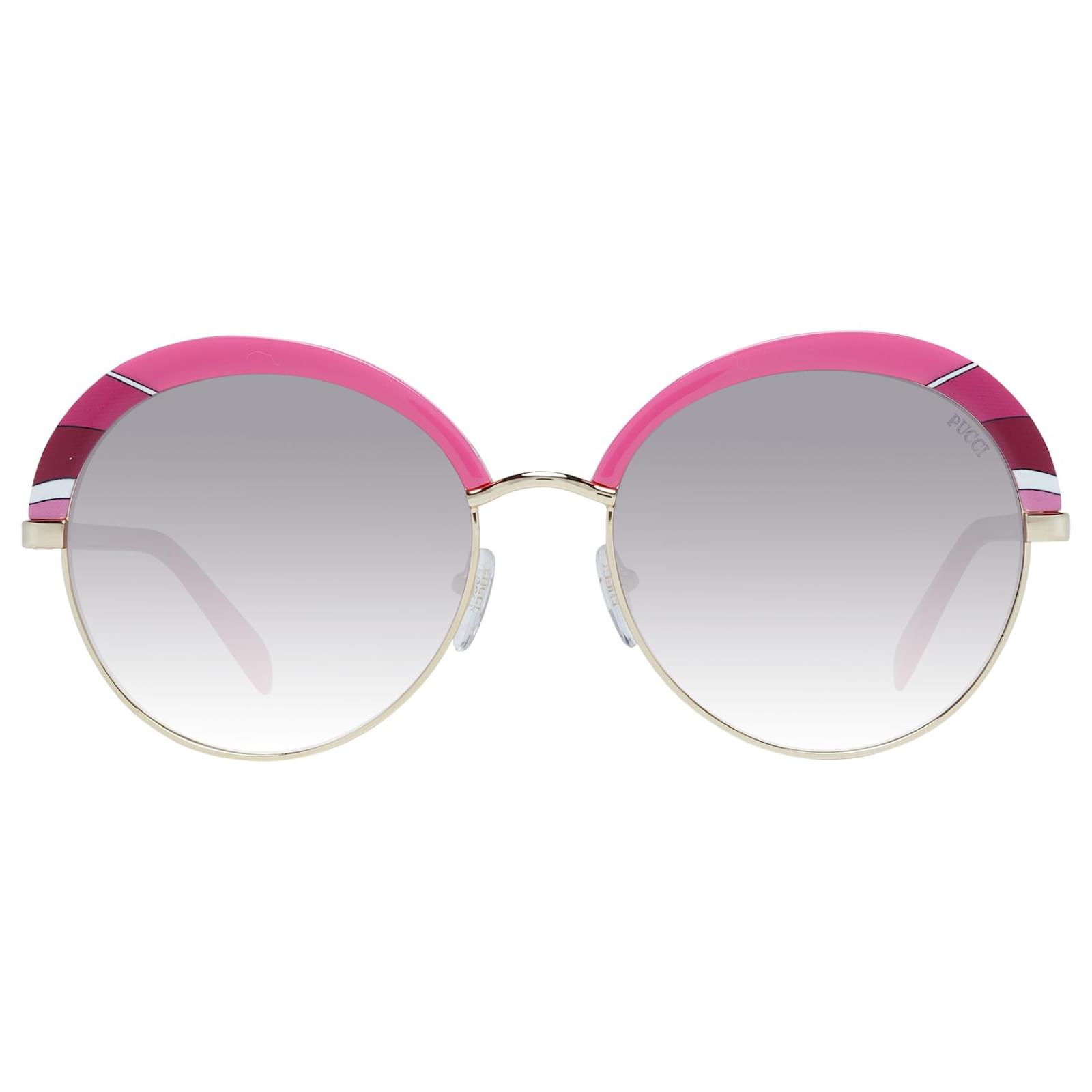 Emilio Pucci Mint Women Pink Sunglasses EP0102 5777T 57-18-145 MM Metal ...