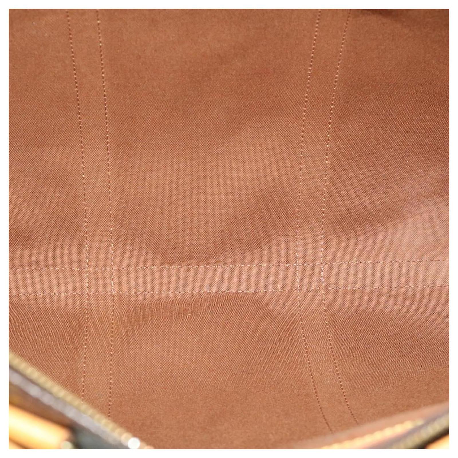 Louis Vuitton Brown Monogram Sac Flanerie 45 Leather Cloth ref.518568 -  Joli Closet