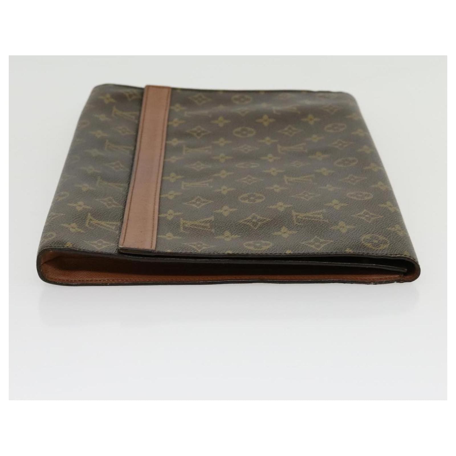 LOUIS VUITTON Monogram Porte Envelope Clutch Bag M51801 LV Auth