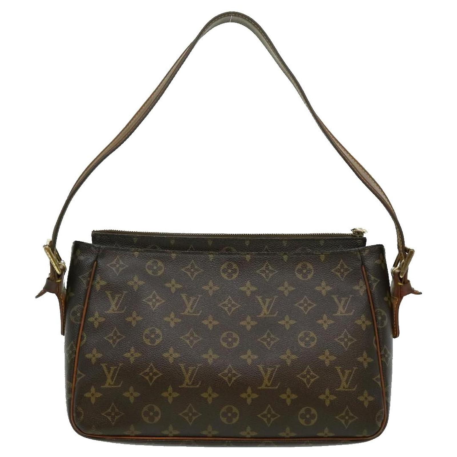 Louis Vuitton Monogram Viva Cite GM M51163 Shoulder Bag Brown