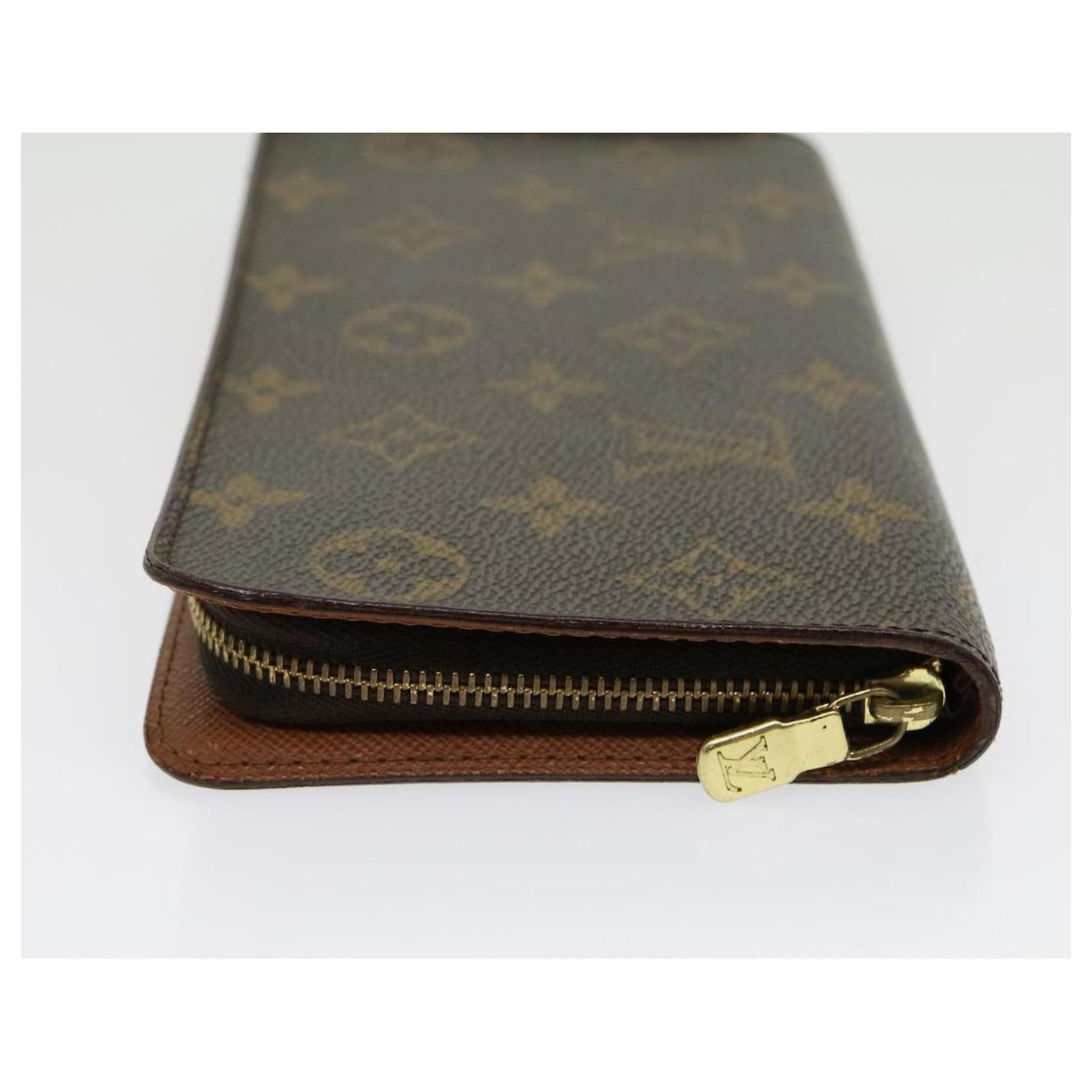 LOUIS VUITTON Monogram Porte Monnaie Zip Long Wallet M61727 LV Auth 38255