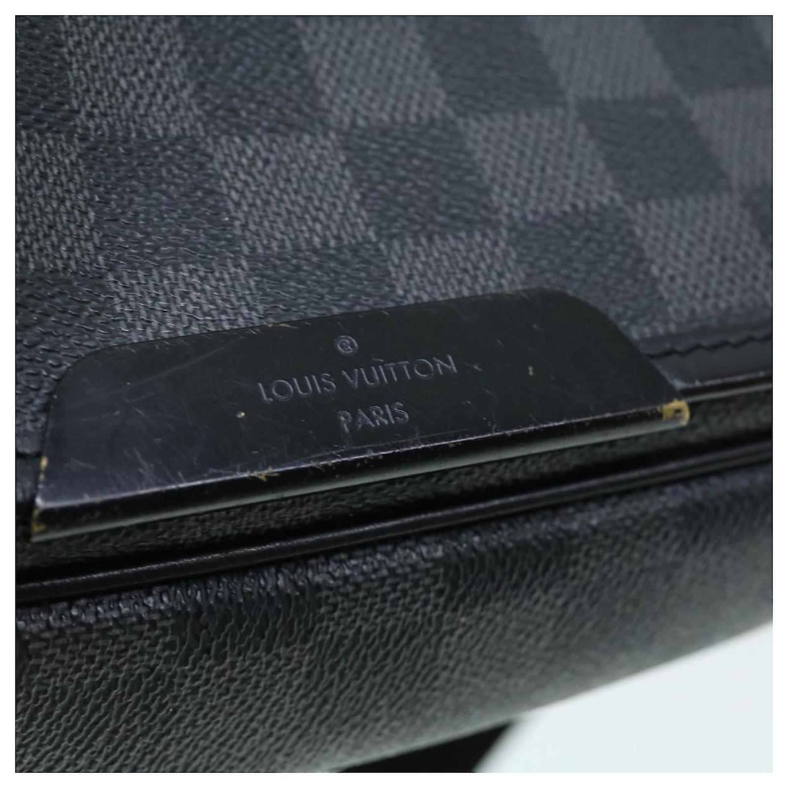LOUIS VUITTON Damier Graphite Daniel MM Shoulder Bag N58029 LV  