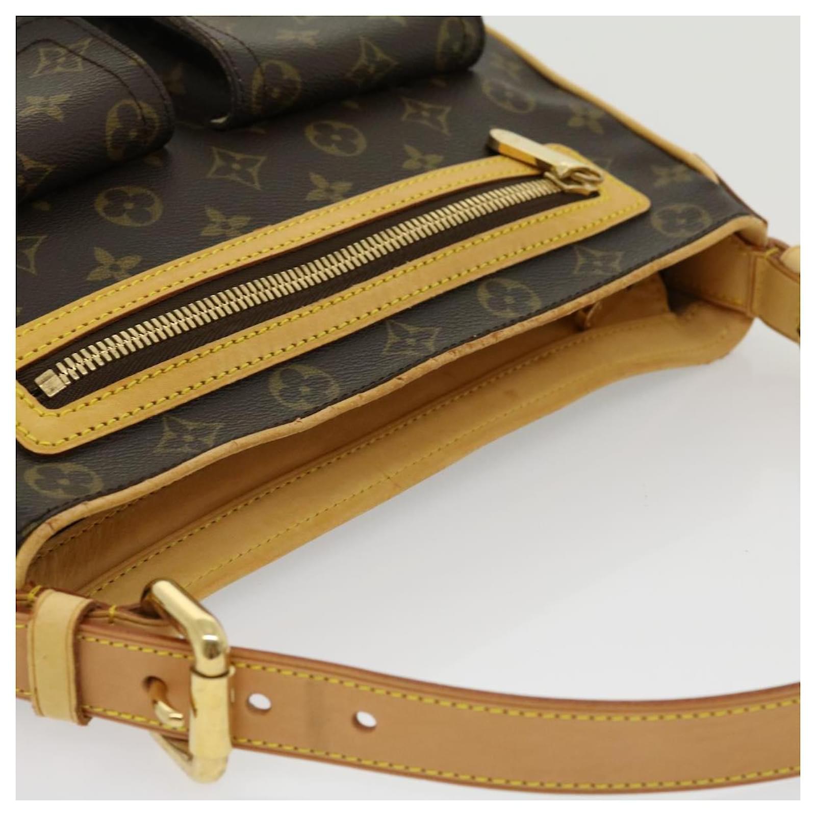 LOUIS VUITTON Monogram Hudson GM Shoulder Bag M40045 LV Auth