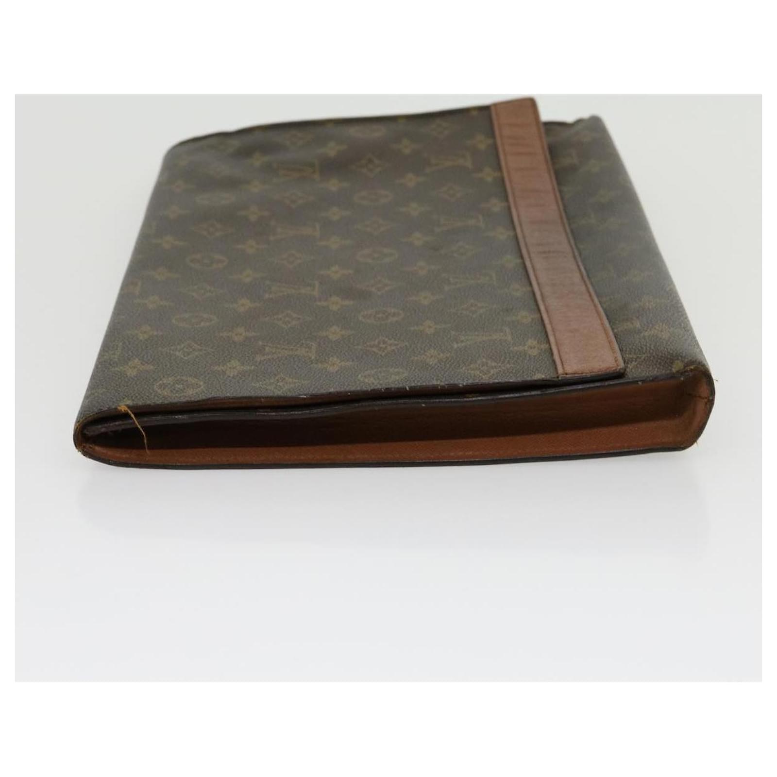 LOUIS VUITTON Monogram Porte Envelope Clutch Bag M51801 LV Auth