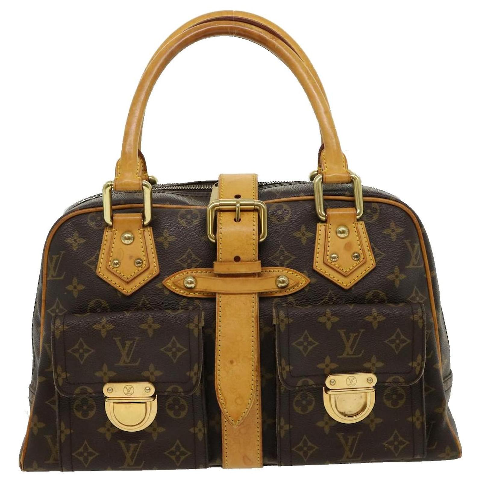 LOUIS VUITTON Monogram Canvas Manhattan Satchel Handbag GM M40025 LV Large