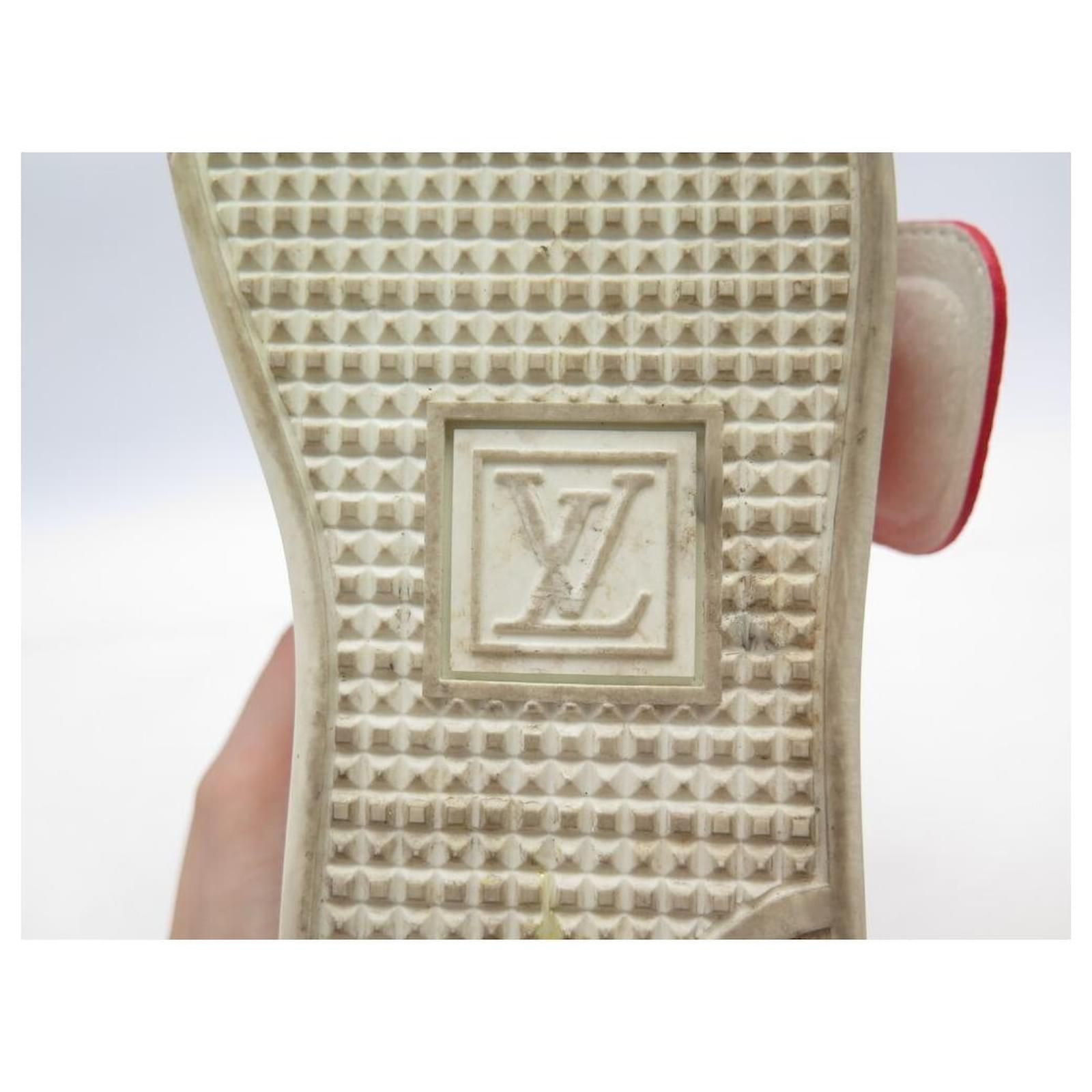 Louis Vuitton Monogram Canvas White Leather Kyoto Low Top Sneakers Size  8.5/39 - Yoogi's Closet
