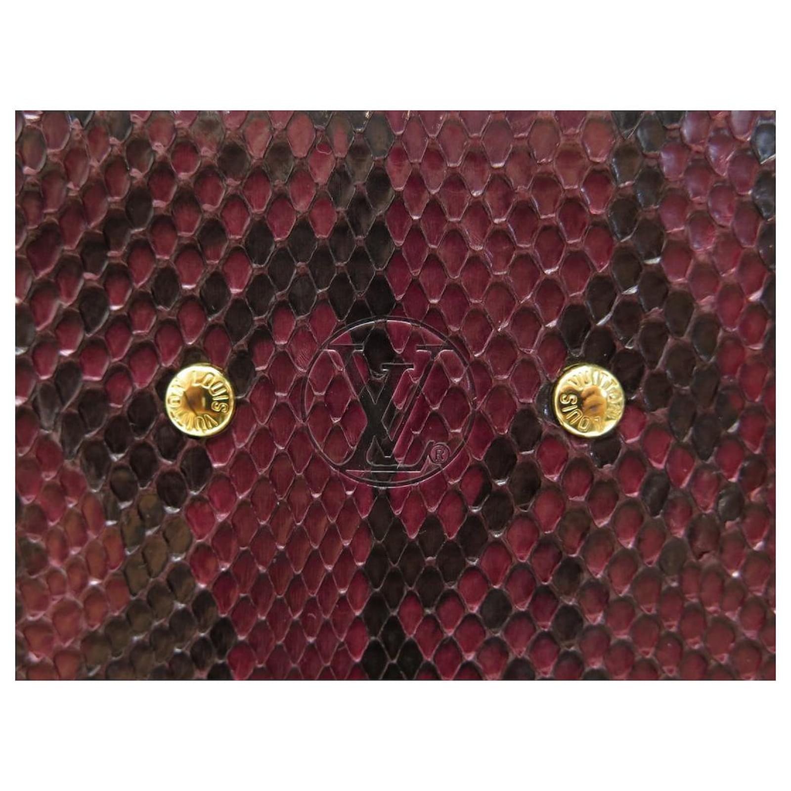 NEW LOUIS VUITTON HANDBAG VENUS BANDOULIERE LIMITED ED PYTHON CANVAS  MONOGRAM Brown Leather ref.611171 - Joli Closet