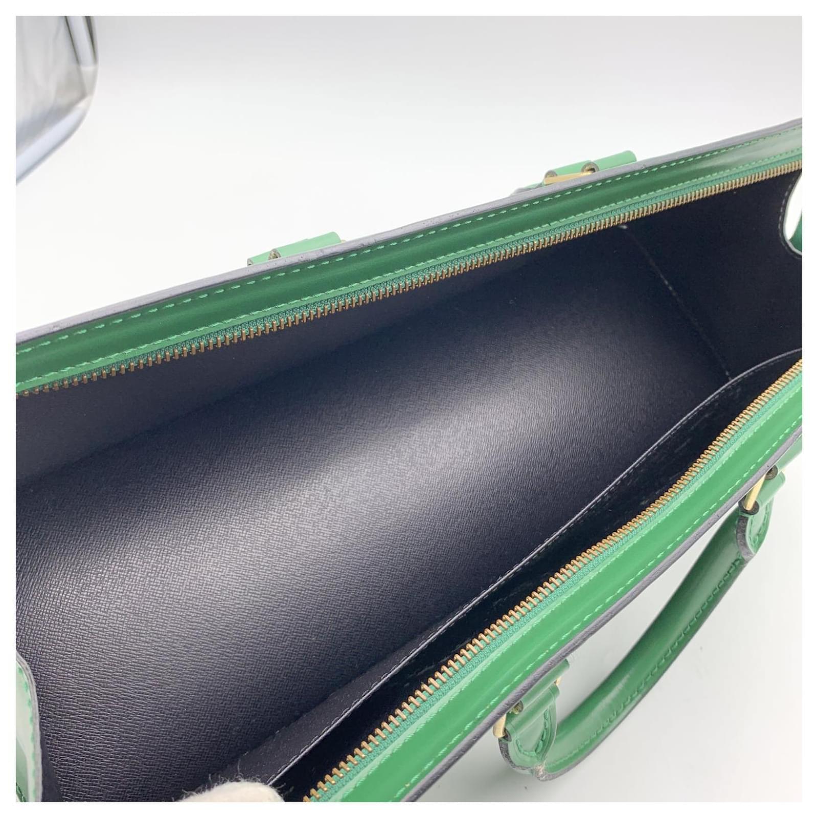 Louis Vuitton Green Epi Leather Sac Triangle Bag.  Luxury, Lot #77035