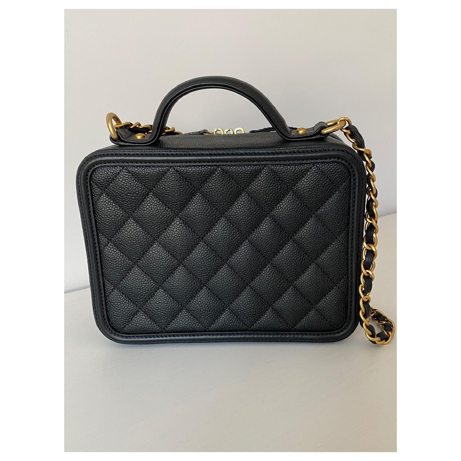 Chanel Vanity bag Black Leather ref.647439 - Joli Closet