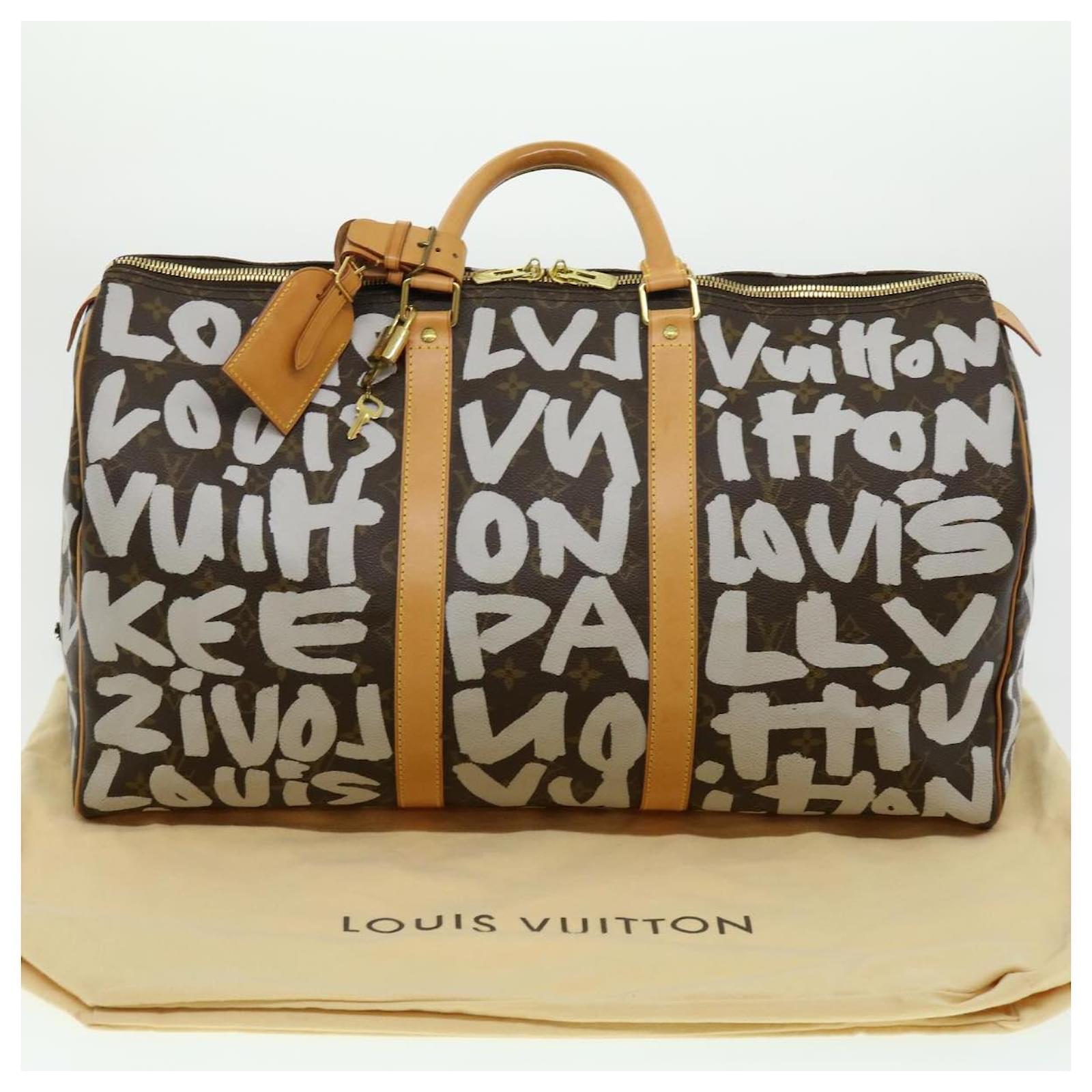 Louis Vuitton Monogram Steamer Bag Keepall Tote Luggage France RARE VINTAGE  70s