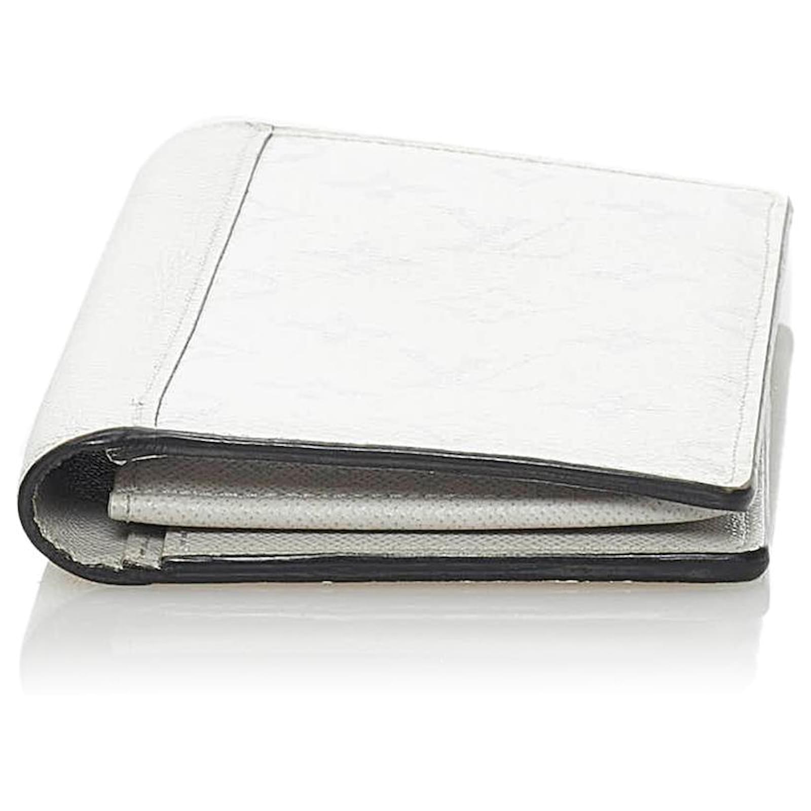 Louis Vuitton White Taigarama Brazza Long Wallet Cloth ref.612909 - Joli  Closet