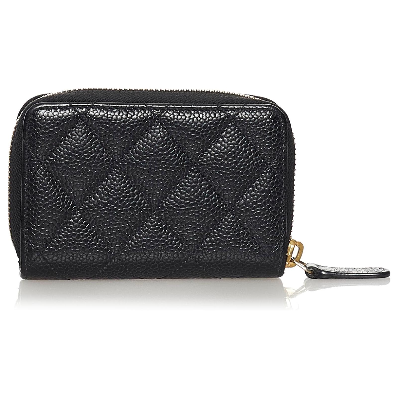 CHANEL Medallion Quilted Caviar Leather Tote Bag Black