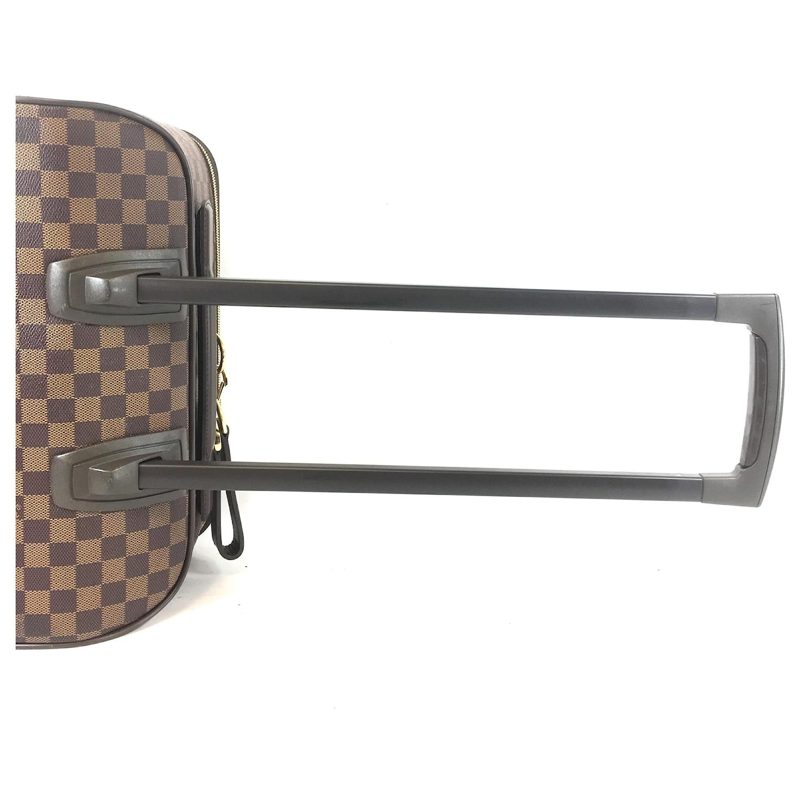 Louis Vuitton Pegase Luggage 55 Damier Ebene Canvas Brown Leather  ref.613469 - Joli Closet