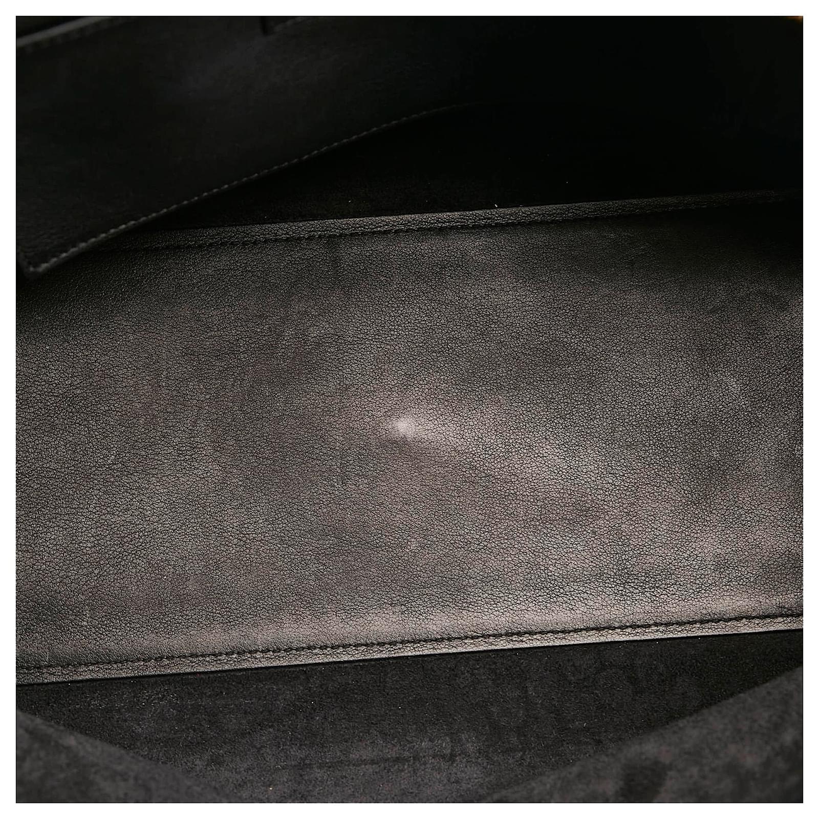 Saint Laurent Black Cabas Downtown Leather Tote Bag Pony-style calfskin  ref.613791 - Joli Closet