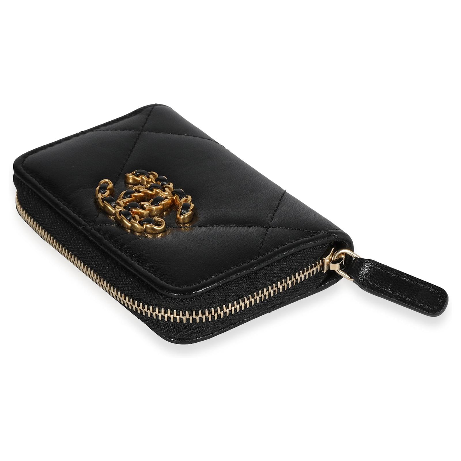 Chanel Quilted Lambskin Chanel 19 Zip-Around Coin Purse – Caroline's  Fashion Luxuries