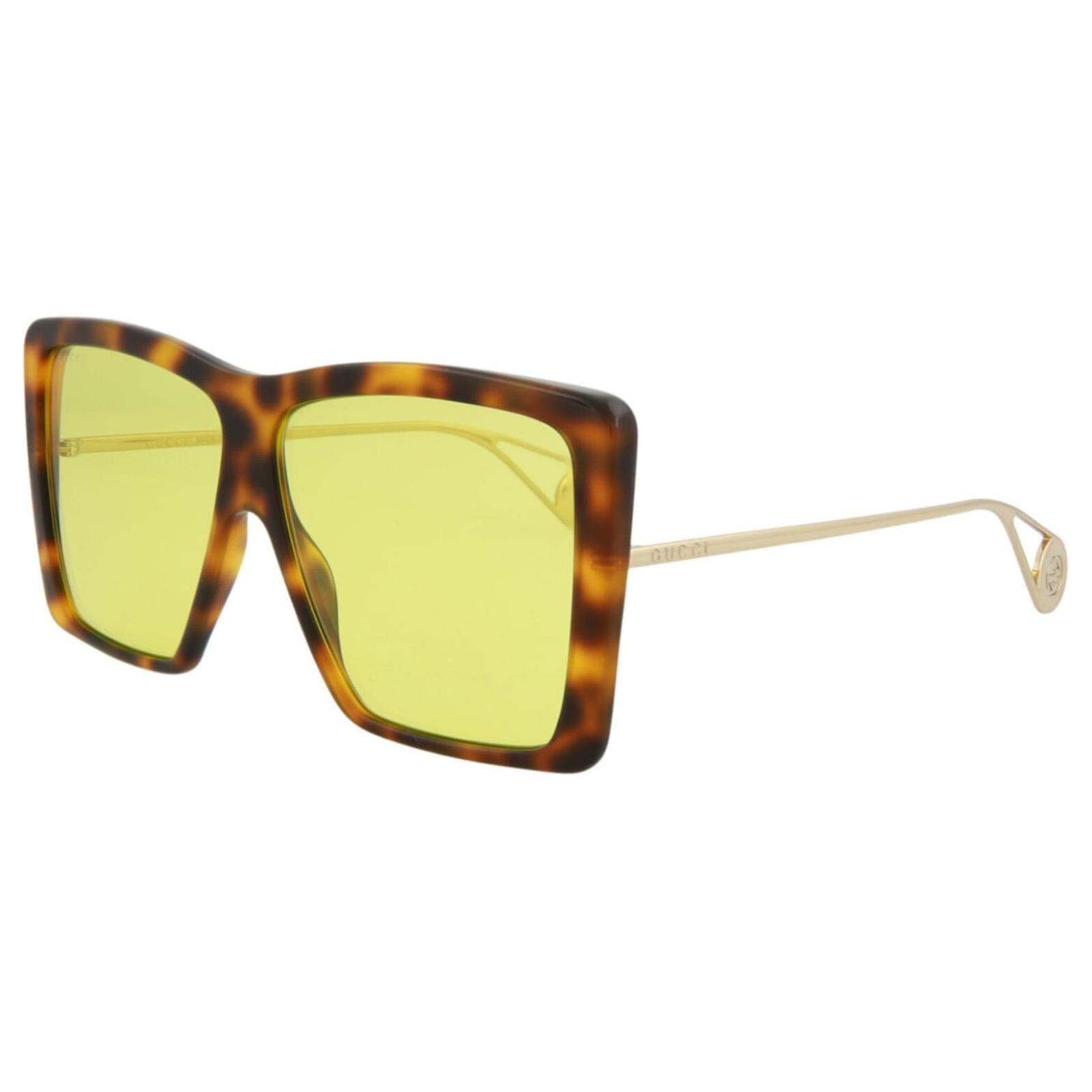 Acetate Sunglasses Brown - Gucci