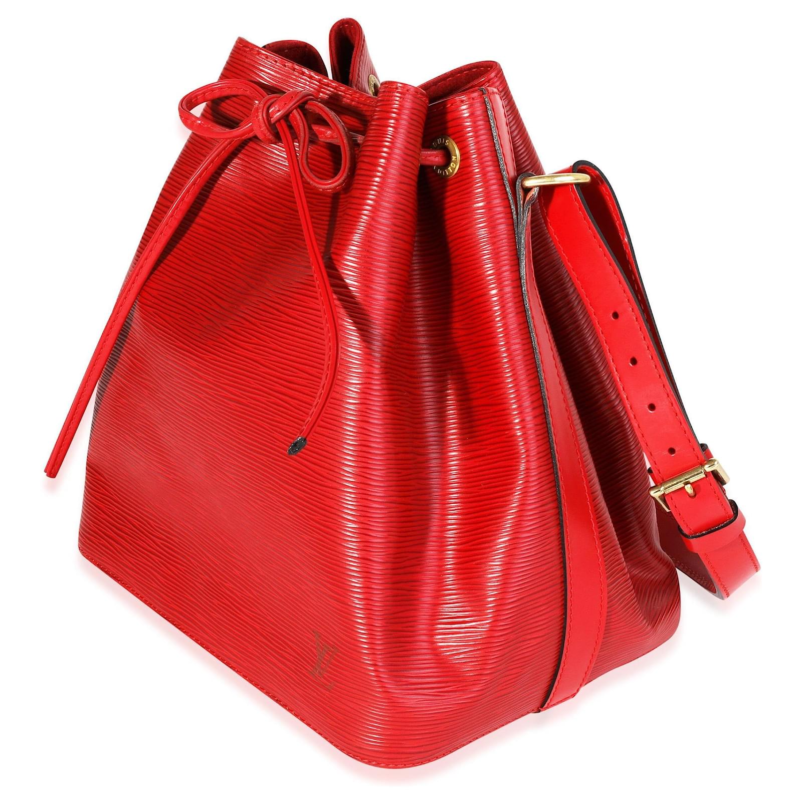 Louis Vuitton Red Epi Leather Petit Noe Bag ref.614077 - Joli Closet