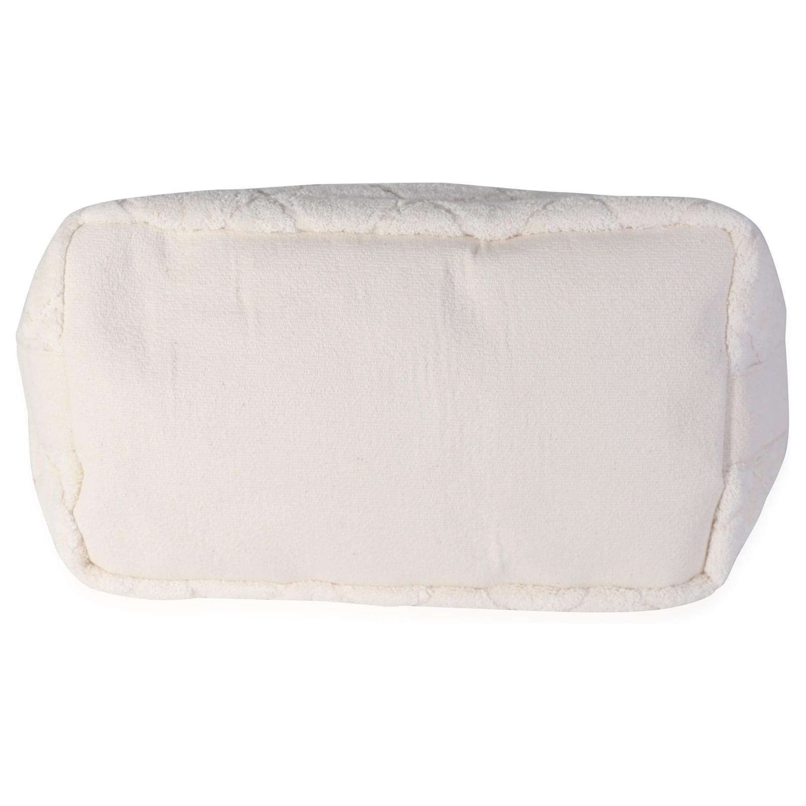 Chanel Cream Terry Beach Tote With Towel And Pouch White Leather