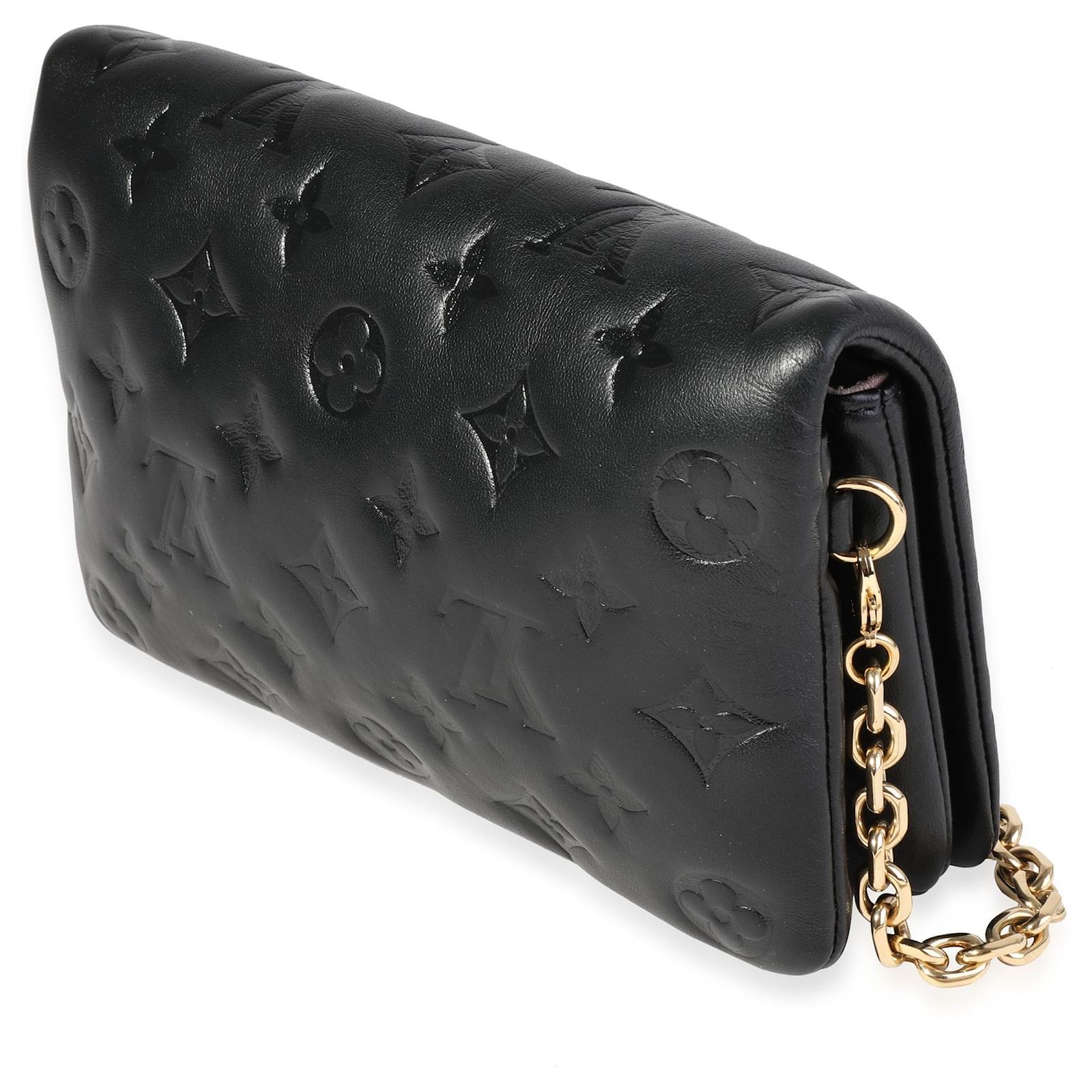 Louis Vuitton Black Monogram Embossed Puffy Lambskin Pochette Coussin Gold  Hardware Available For Immediate Sale At Sotheby's
