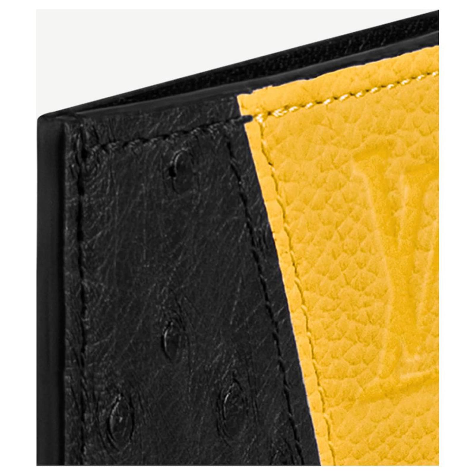 Louis Vuitton LV card holder in exotic leather Black ref.510446 - Joli  Closet