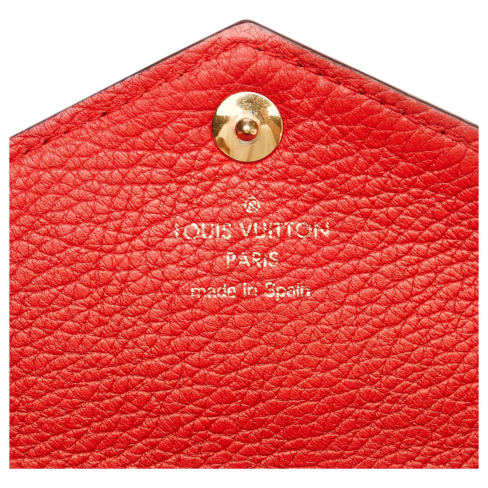 Louis Vuitton collab Christian LOUBOUTIN Brown Red Leather Pony-style  calfskin ref.1041116 - Joli Closet