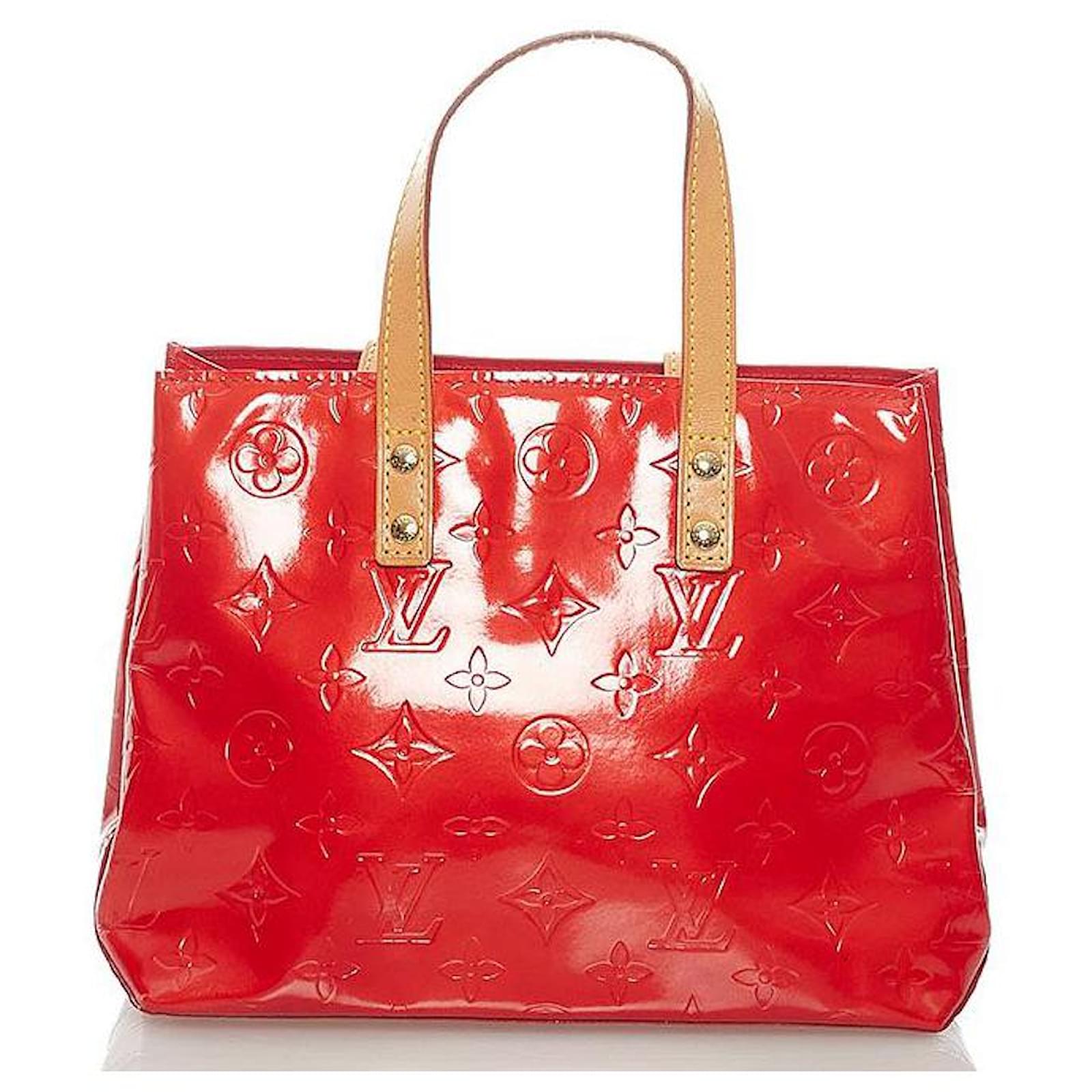 Louis Vuitton Monogram Vernis Reade PM Red Leather Patent leather  ref.615346 - Joli Closet