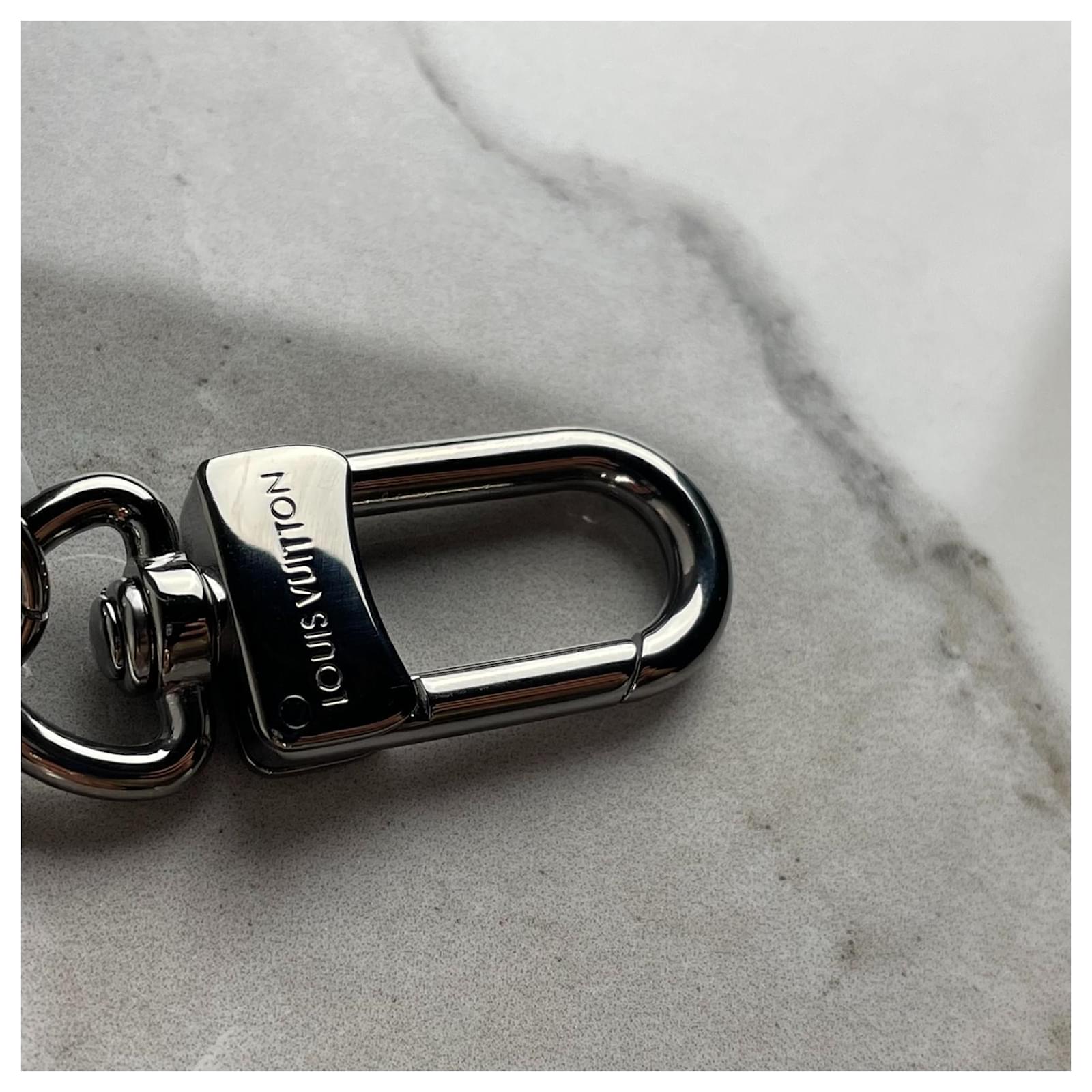Cloth key ring Louis Vuitton Grey in Cloth - 29877831