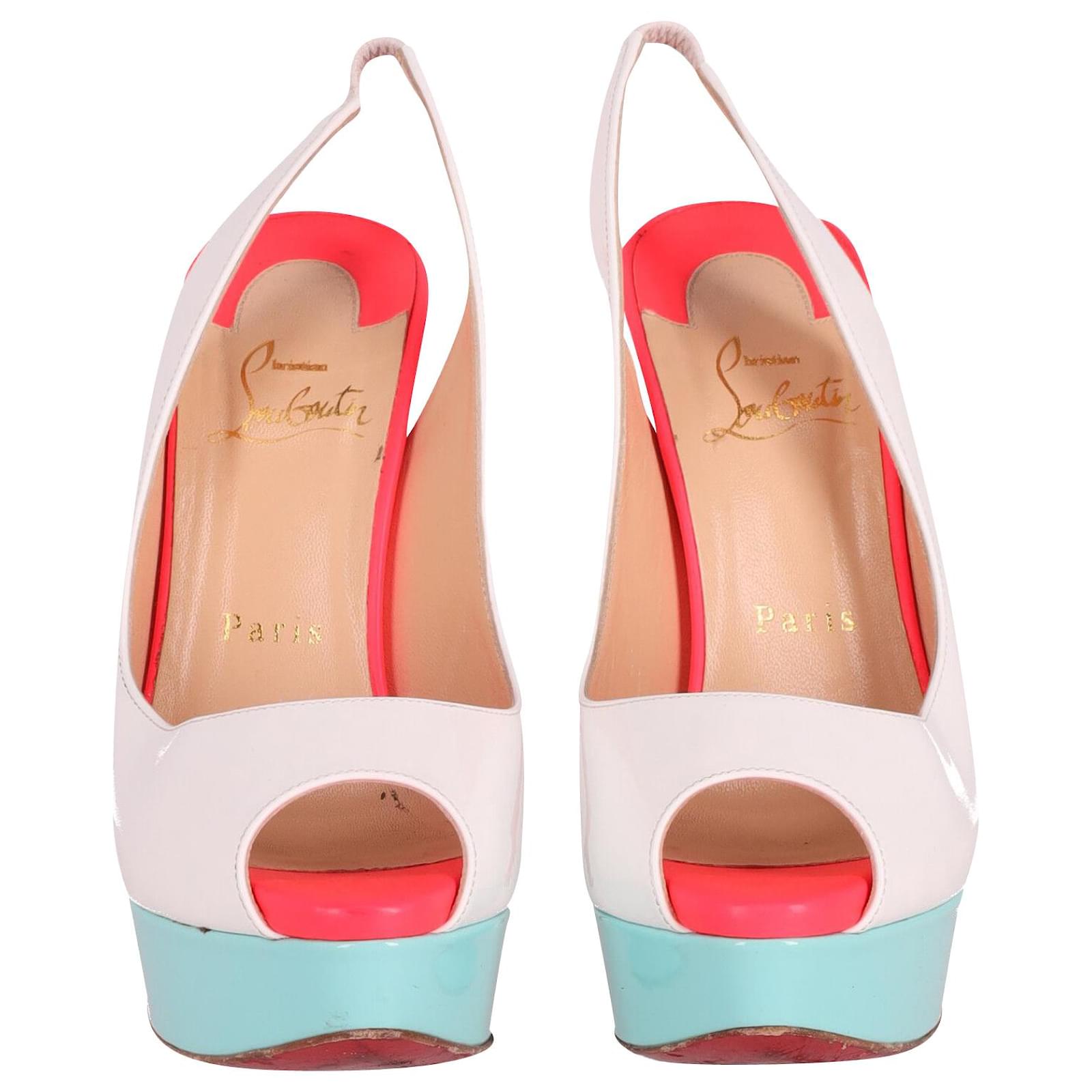 LOUBOUTIN Patent Lady Peep 150 Pumps - More Than You Can Imagine