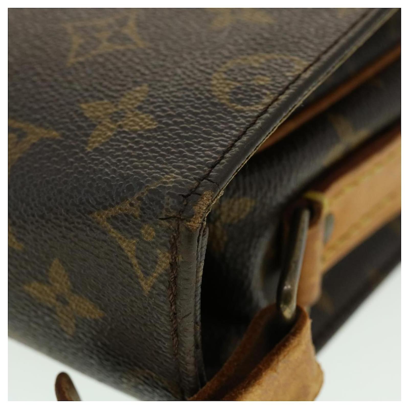 Louis Vuitton Monogram Cartouchiere GM M51252 Brown Cloth ref