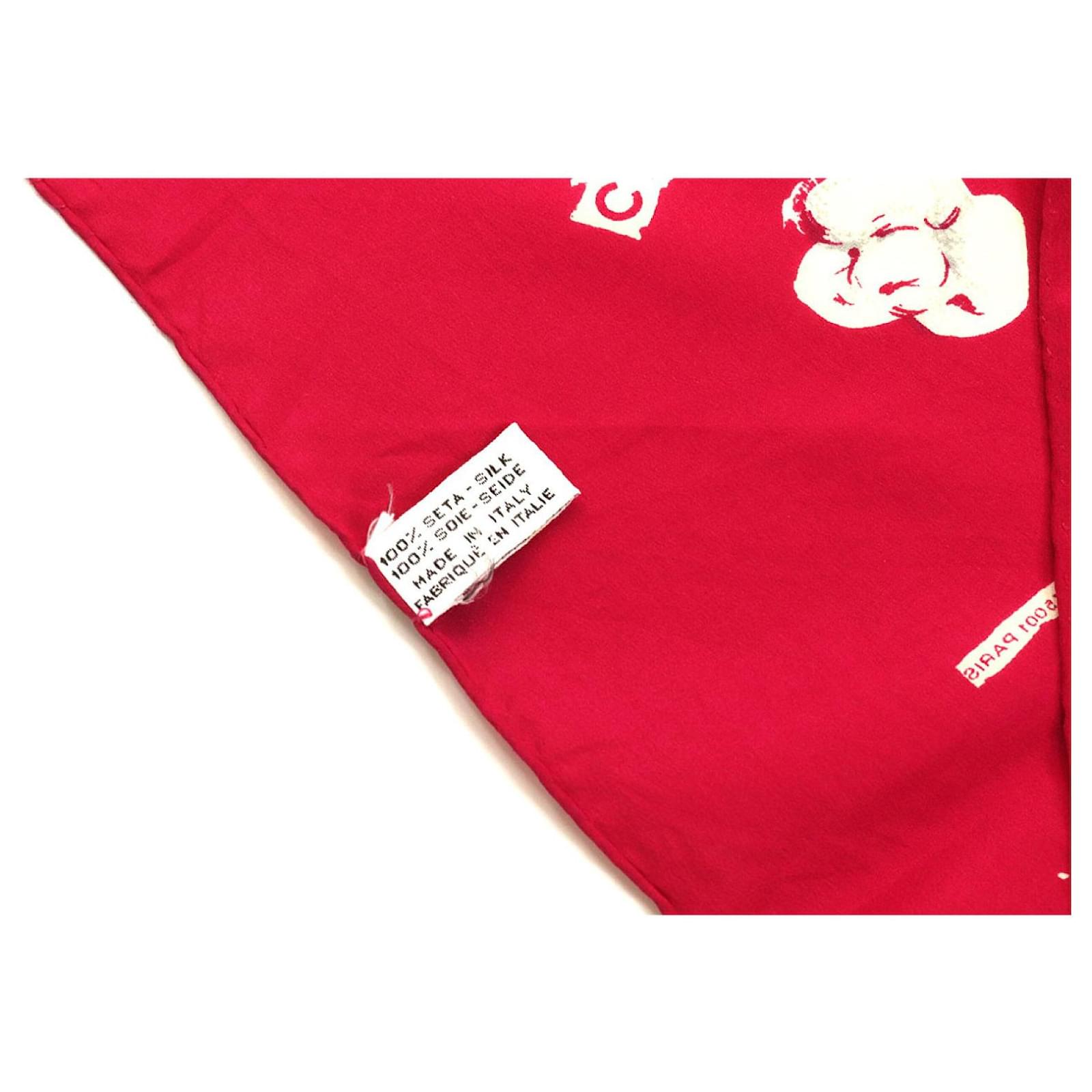 Lot De 2 Foulards Roses En Soie - Dont Un Doublé Voile - Made In France - Occasion