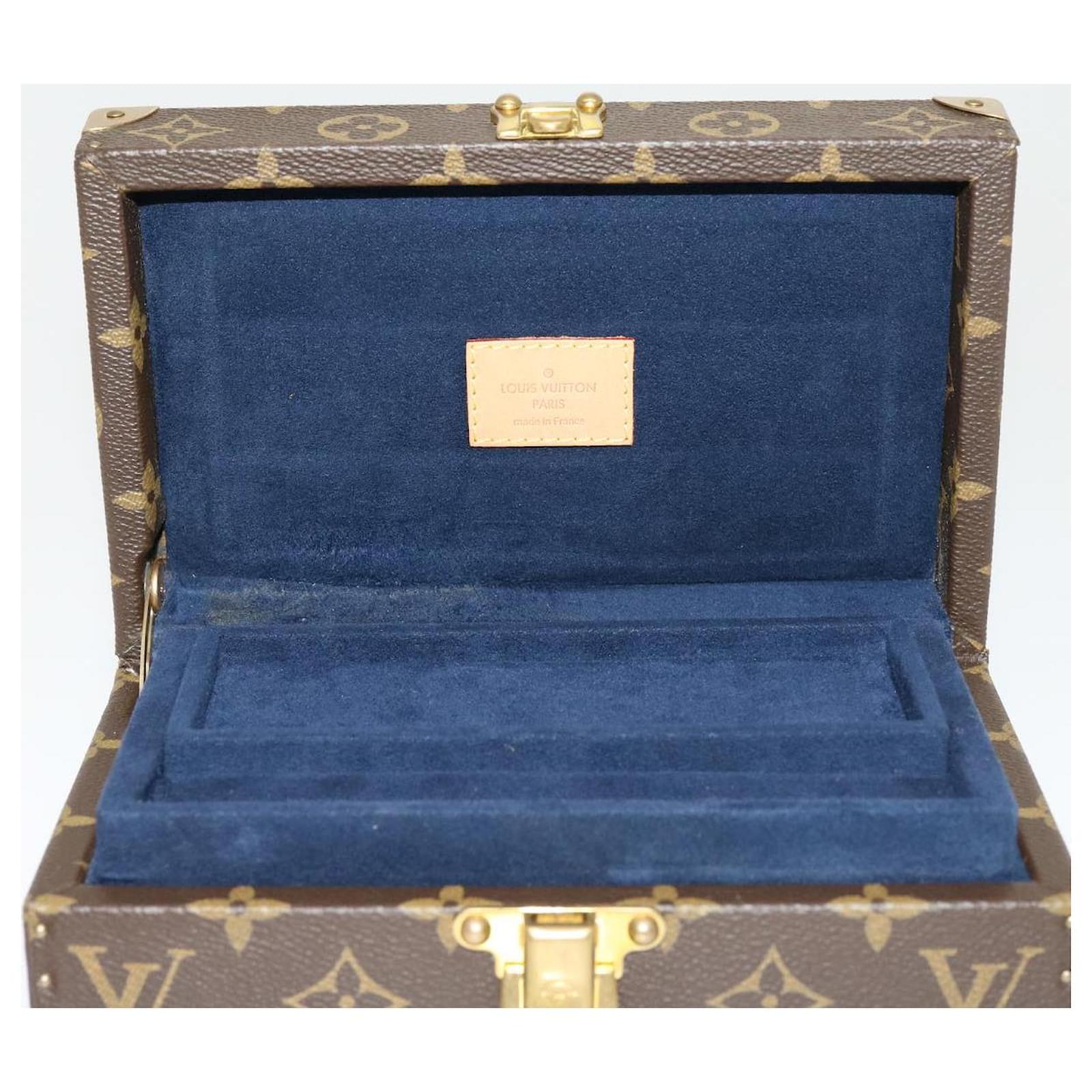 Misc Louis Vuitton Louis Vuitton Monogram Coffret Polyvalent Jewelry Box Blue LV Auth yk4771