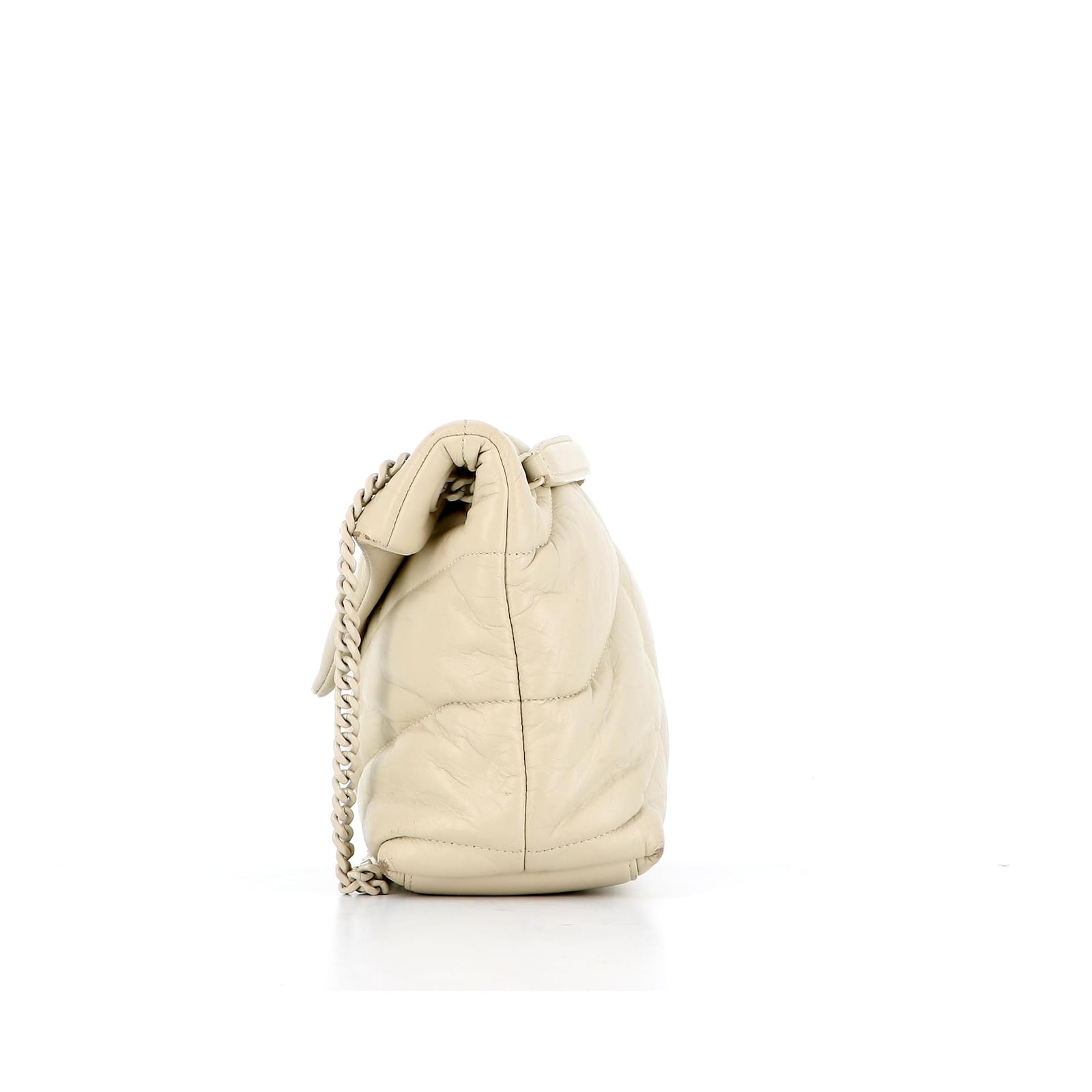 Saint Laurent LouLou White Leather ref.617012 - Joli Closet