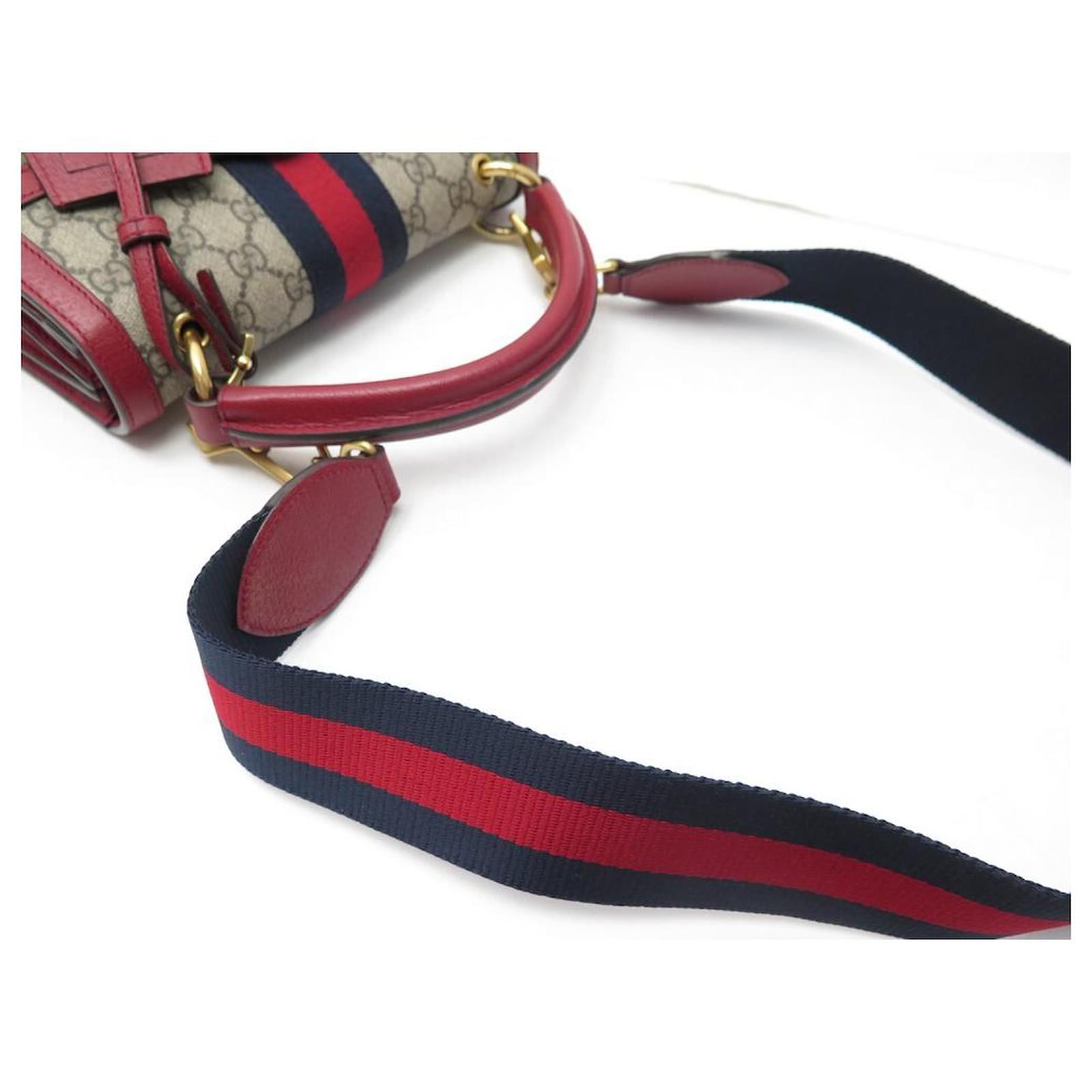 Gucci Queen Margaret Apollo Clutch Handbag in Hibiscus Red