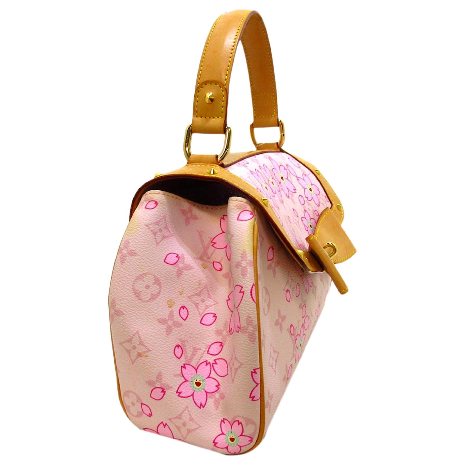 Louis Vuitton Pink Monogram Murakami Cherry Blossom Sac Retro Bag Cloth  ref.617376 - Joli Closet