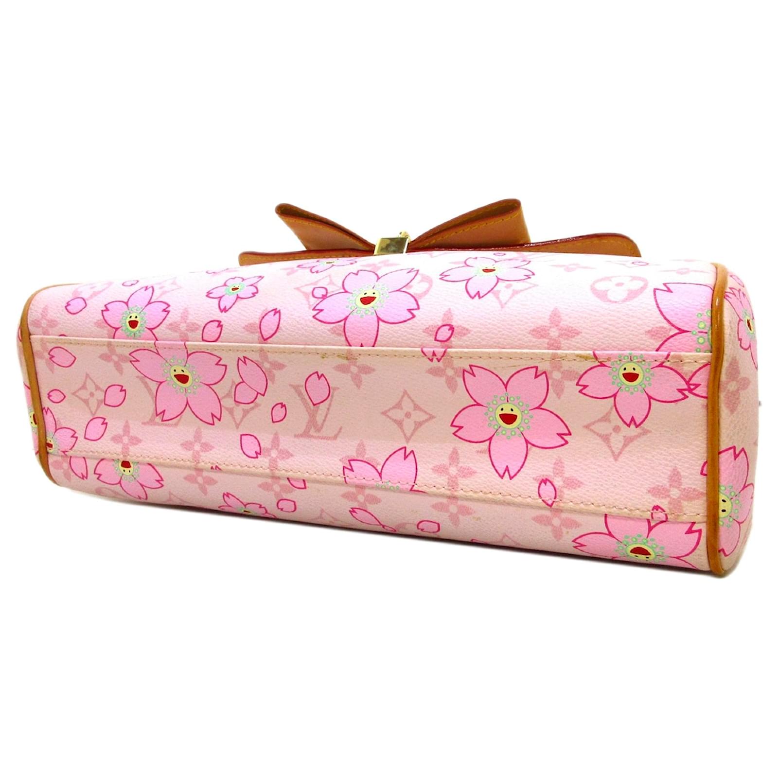 Louis Vuitton Pink Monogram Murakami Cherry Blossom Sac Retro Bag Cloth  ref.617376 - Joli Closet