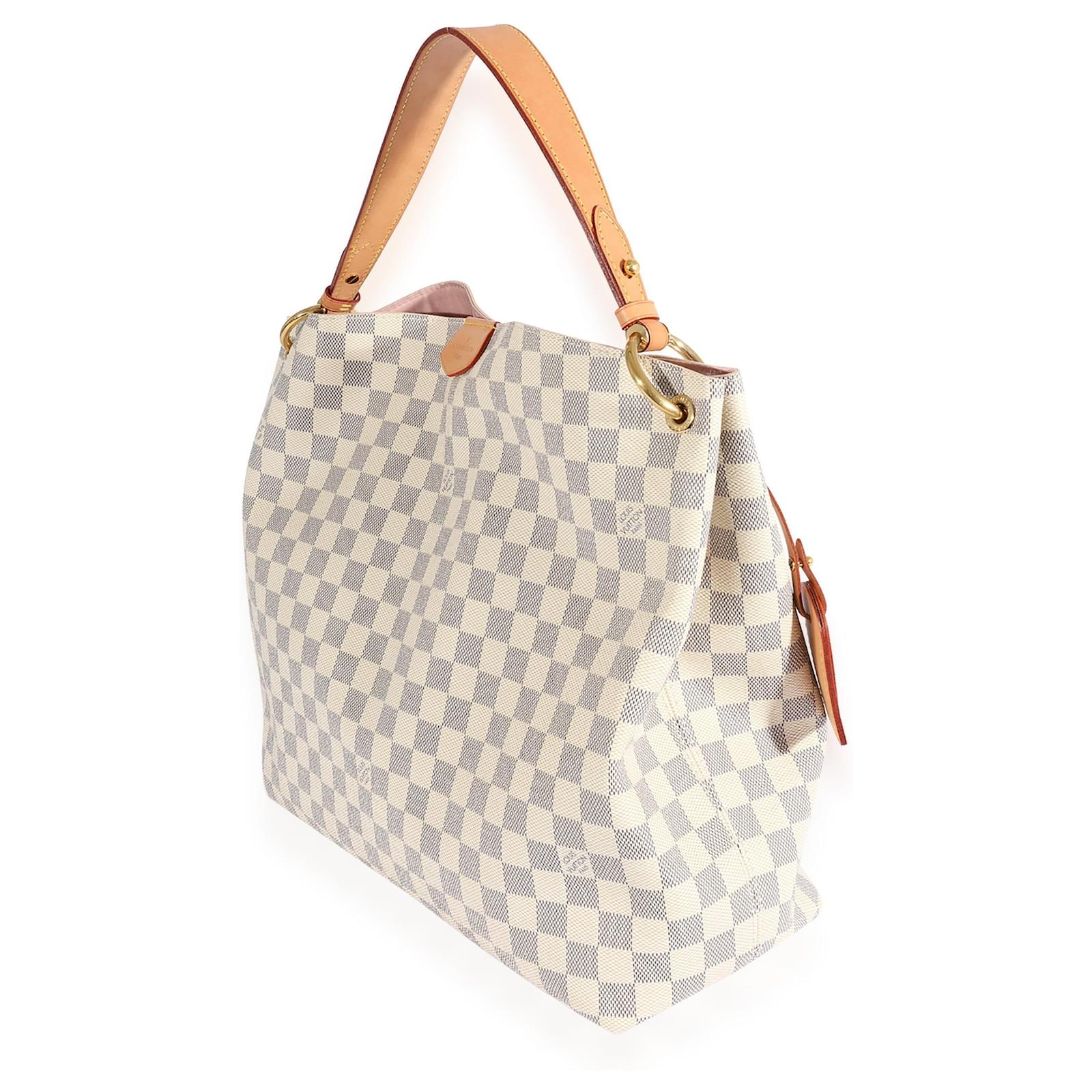 Louis Vuitton Damier Azur Graceful Mm White ref.617622 - Joli Closet